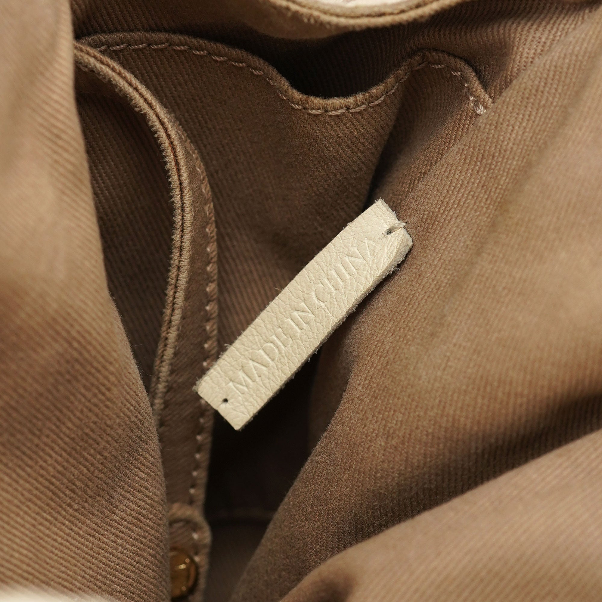 Beige Bittersweet Triomphe Hobo Bag