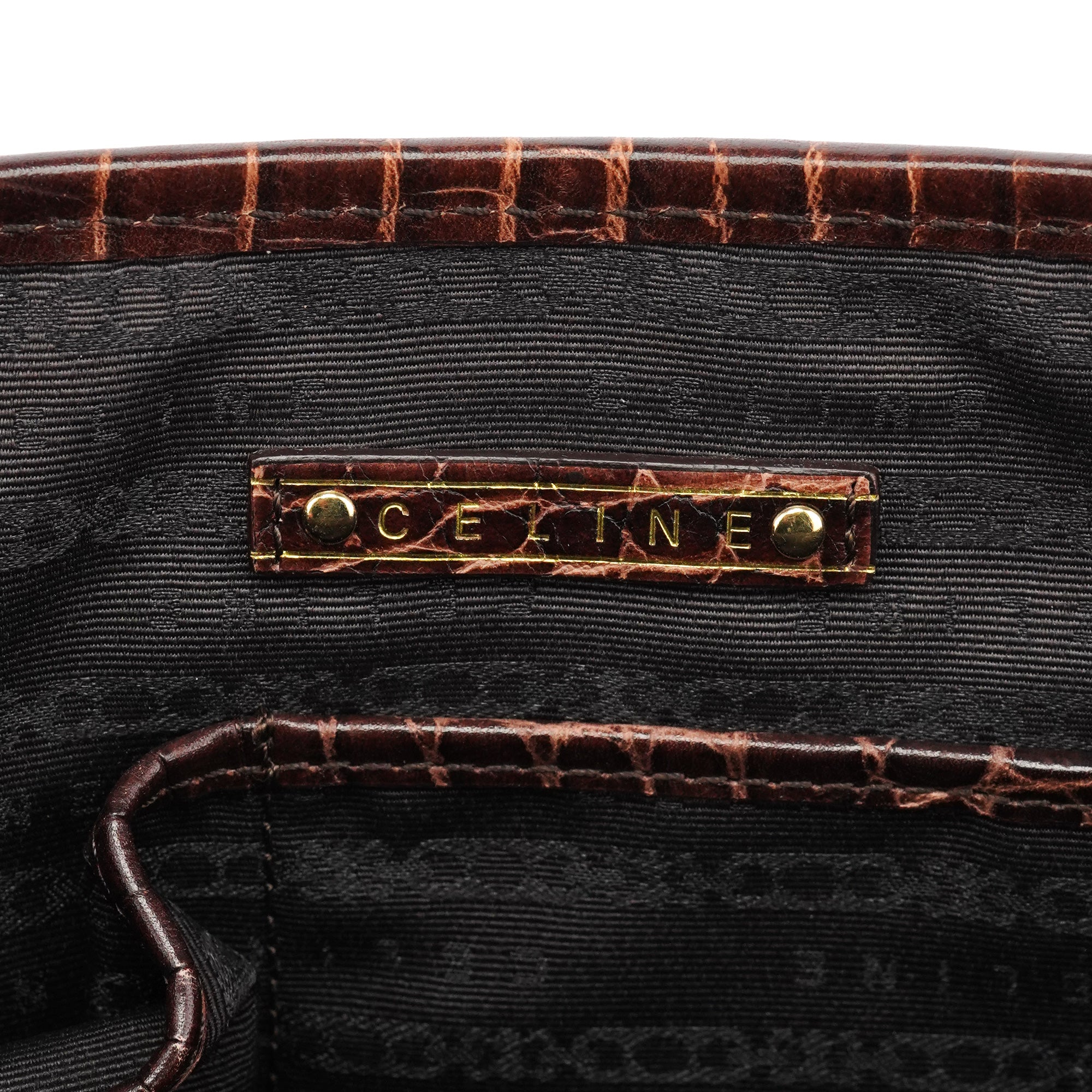 Beige Brown Burlap Leather Boogie Bag