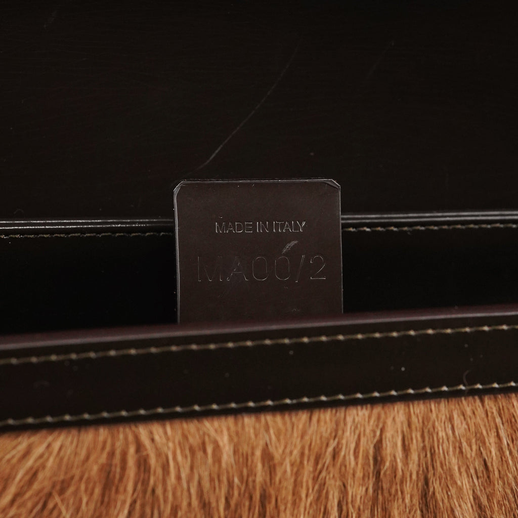 Beige Brown Fur Shoulder Bag