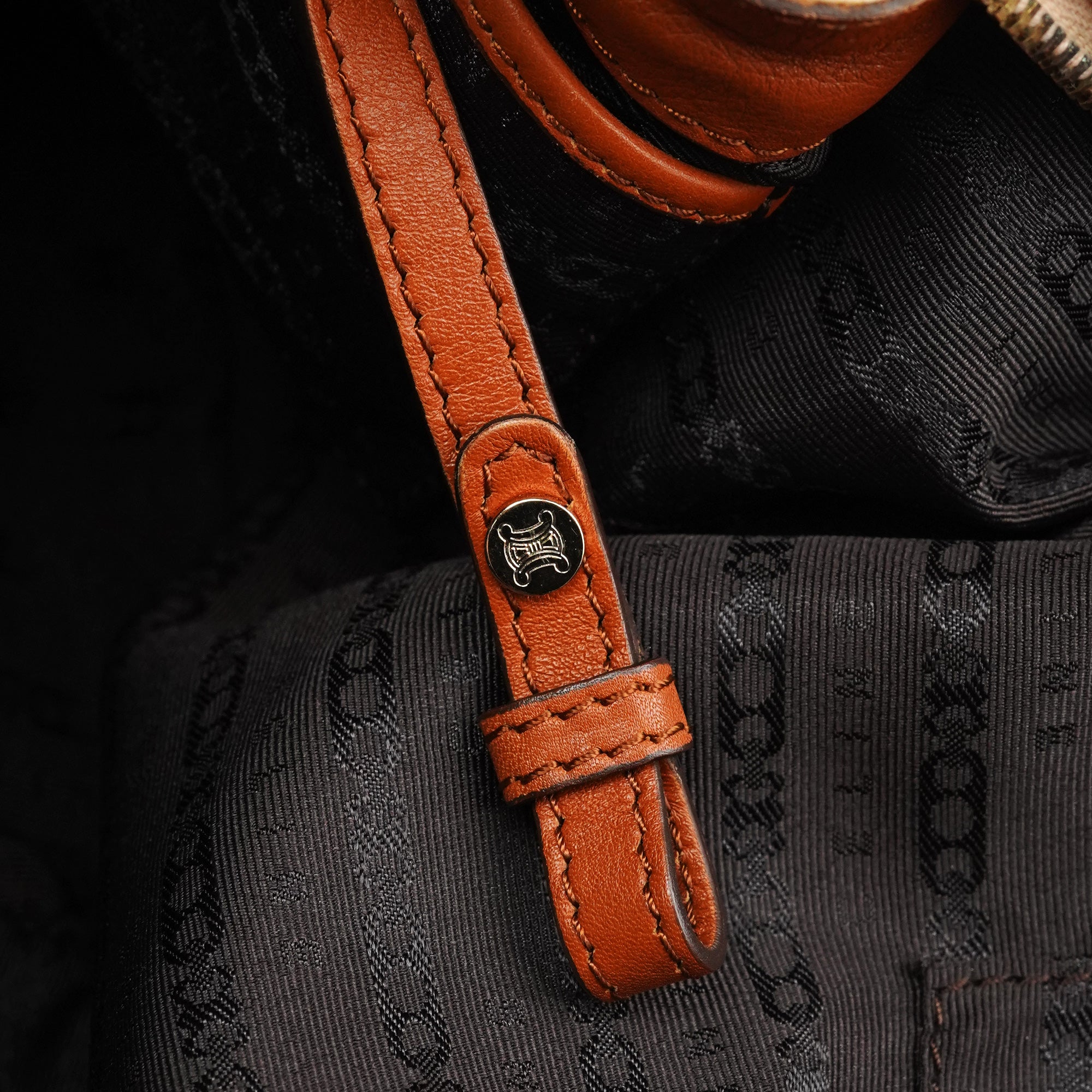 Beige Brown Leather Bittersweet Shoulder Bag