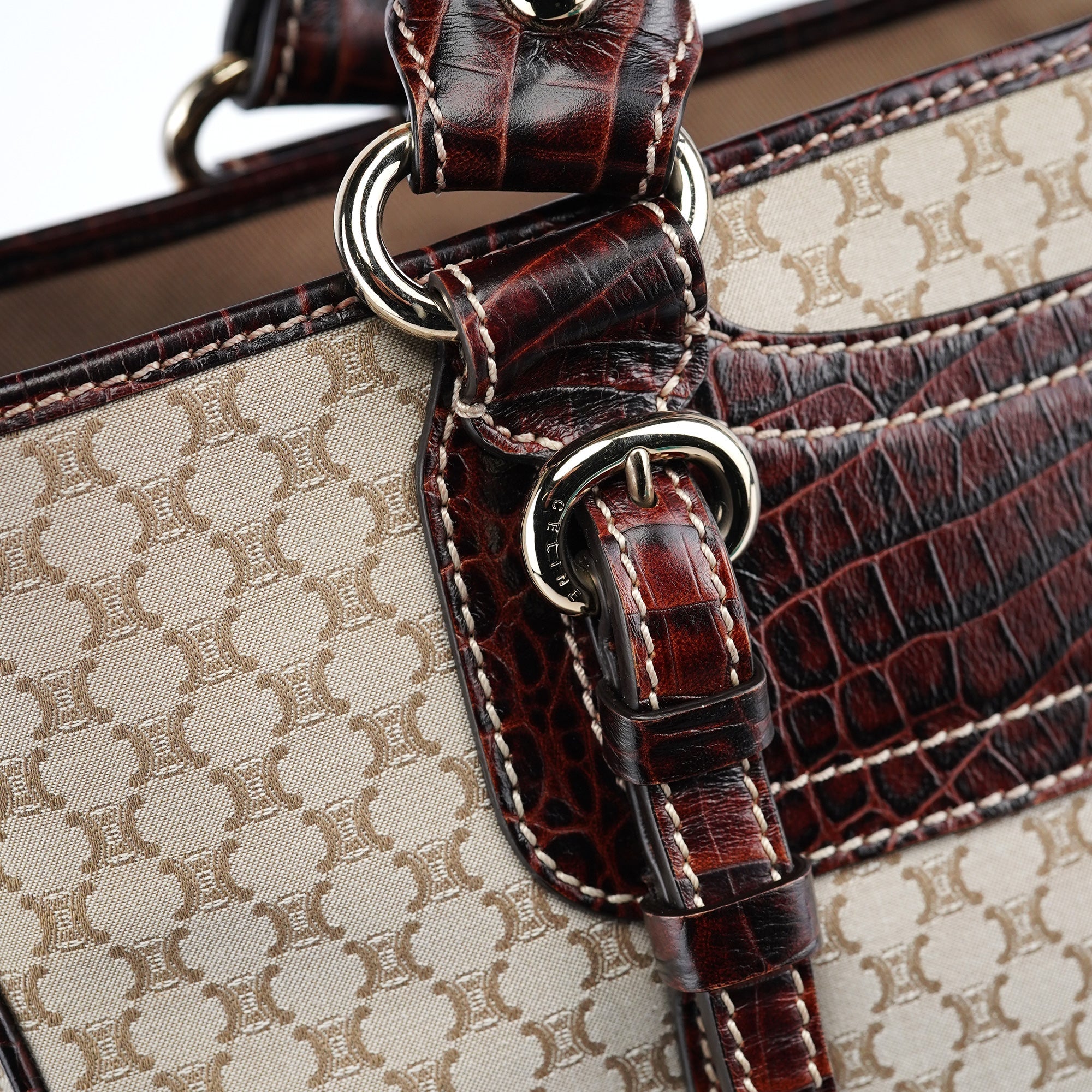 Beige Brown Macadam Boogie Tote Bag