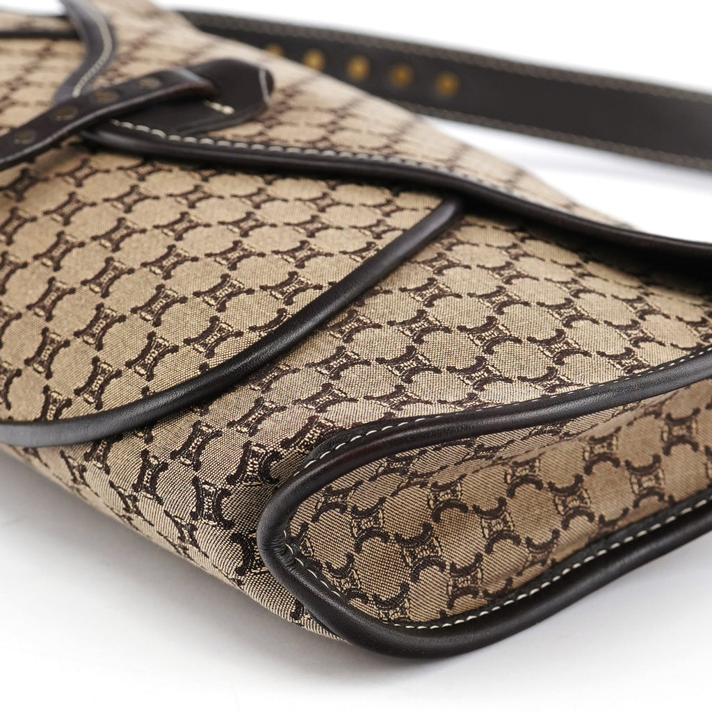 Beige Brown Macadam Shoulder Bag