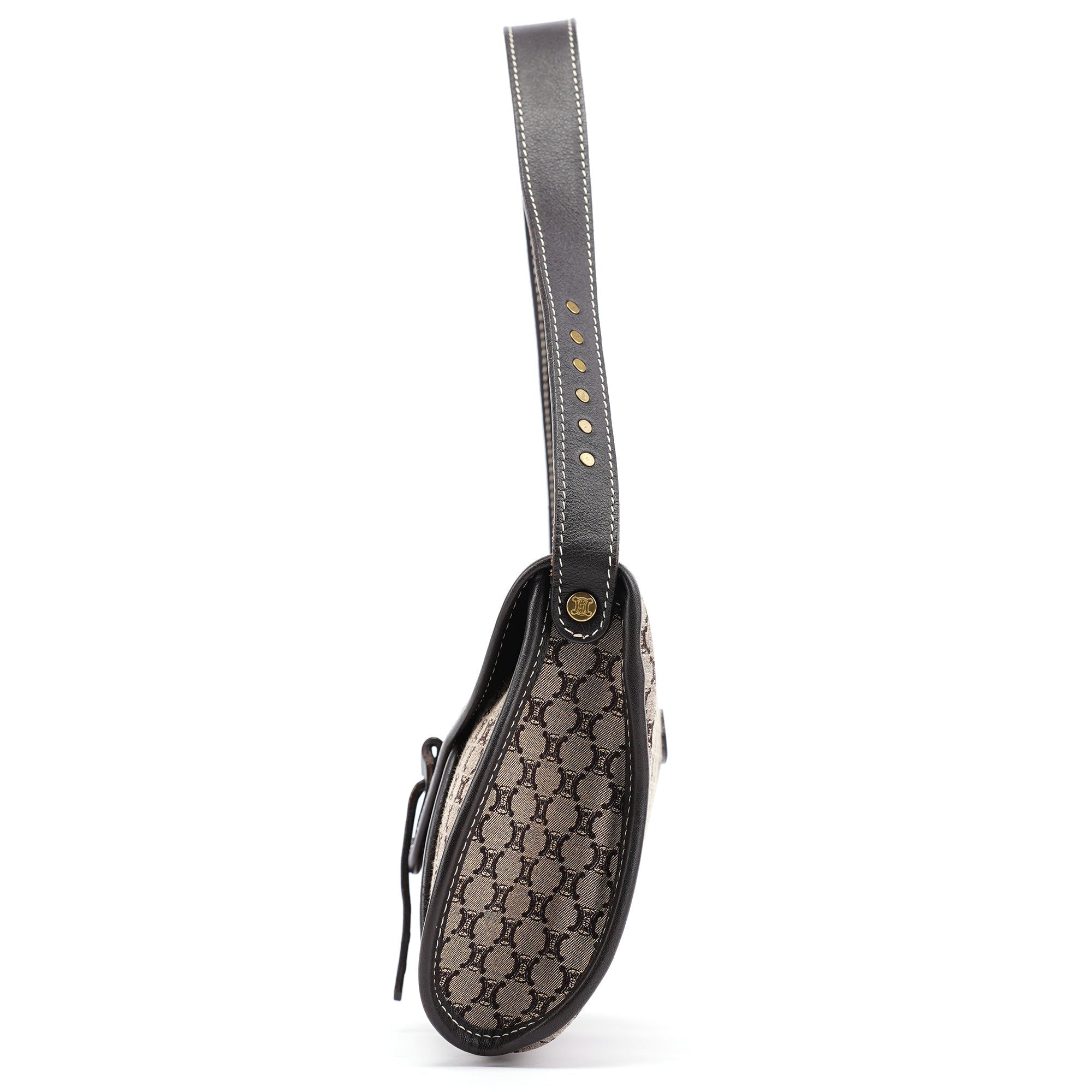 Beige Brown Macadam Shoulder Bag