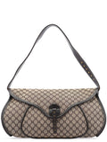 Beige Brown Macadam Shoulder Bag