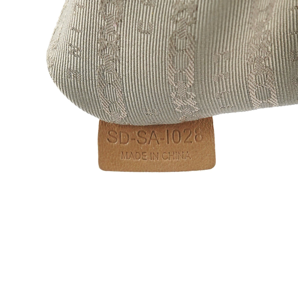 Beige Calfskin Leather Pillow 2-Way Bag