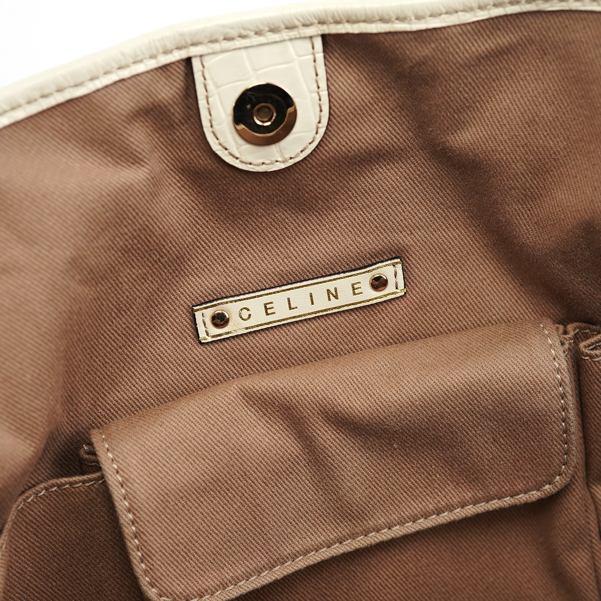 Beige Macadam Bittersweet Shoulder Bag
