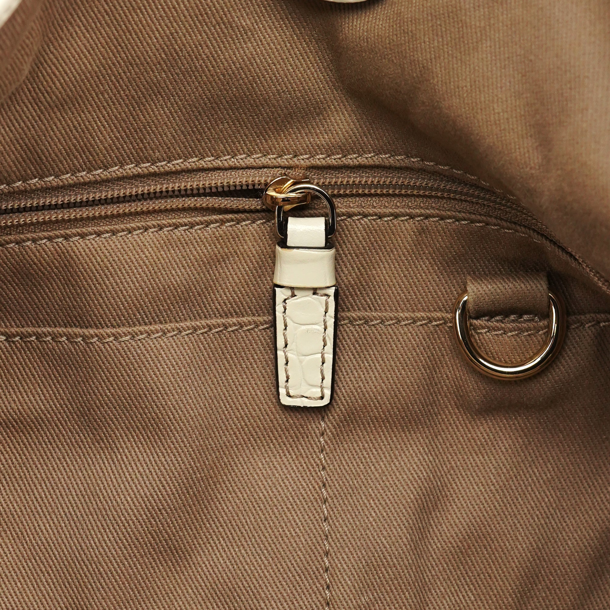 Beige Macadam Bittersweet Shoulder Bag