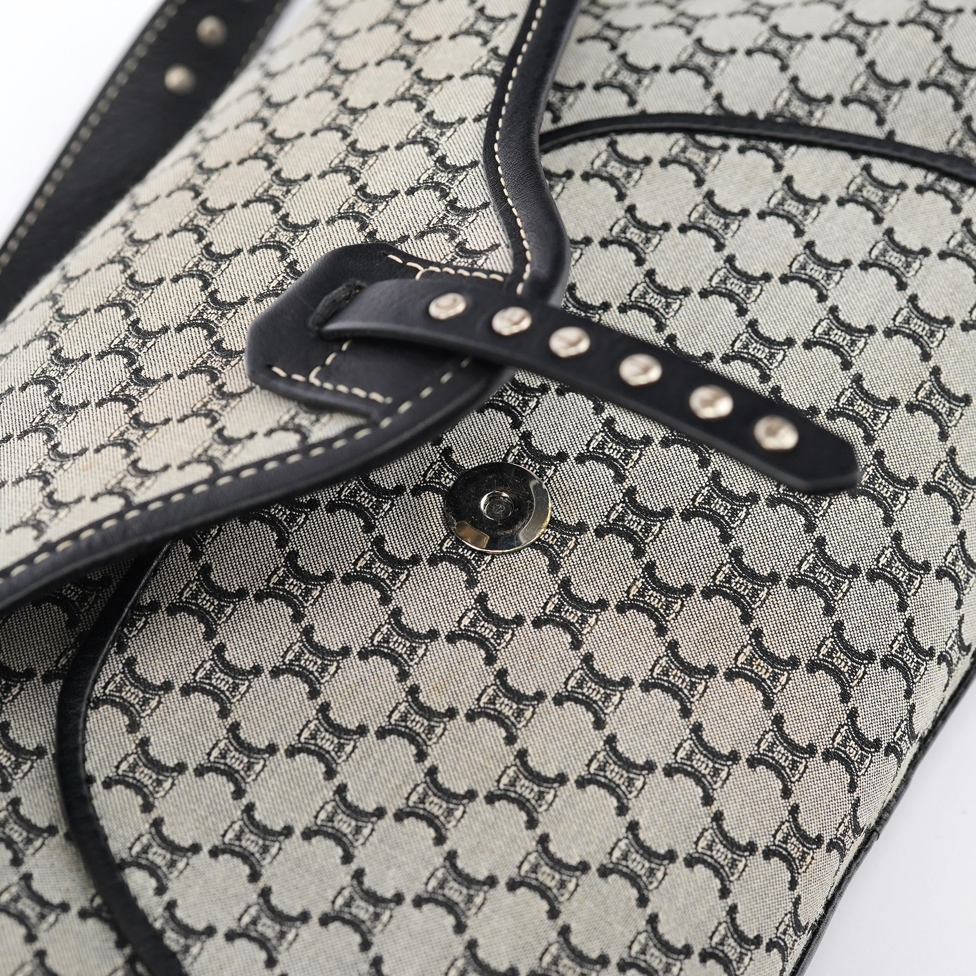 Beige Macadam Monogram Shoulder Bag