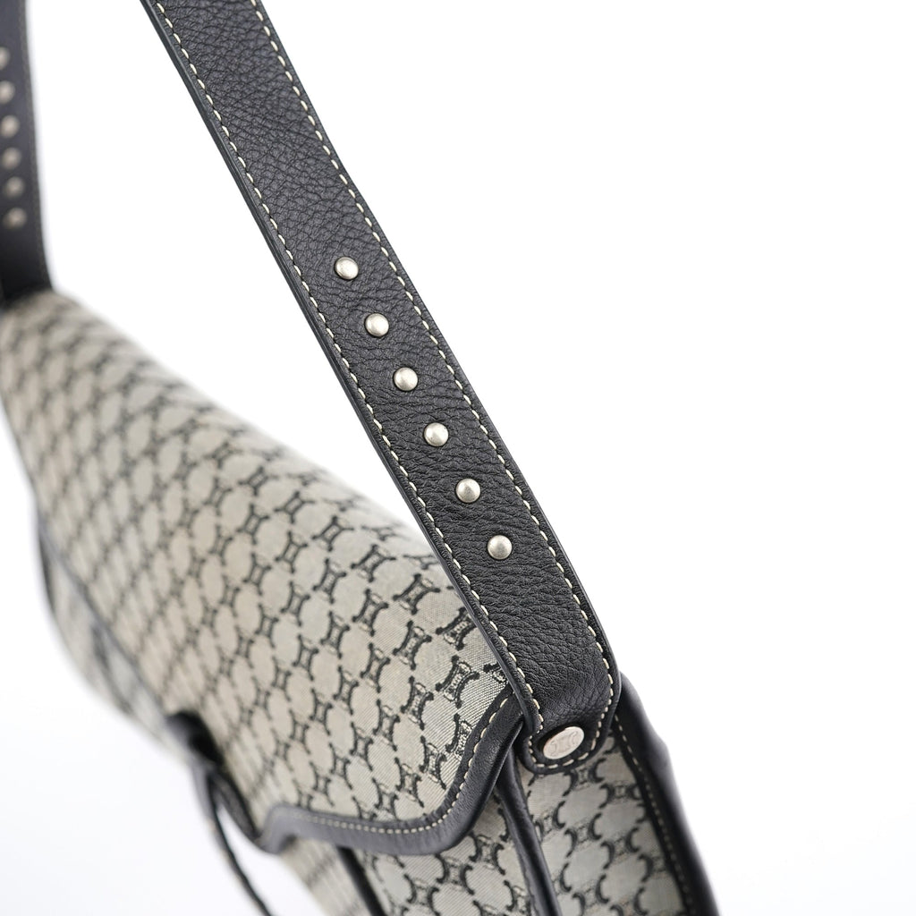 Beige Macadam Monogram Shoulder Bag