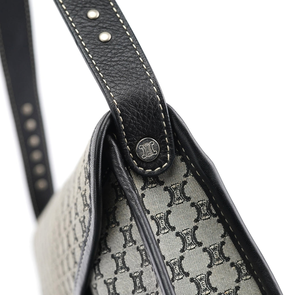 Beige Macadam Monogram Shoulder Bag