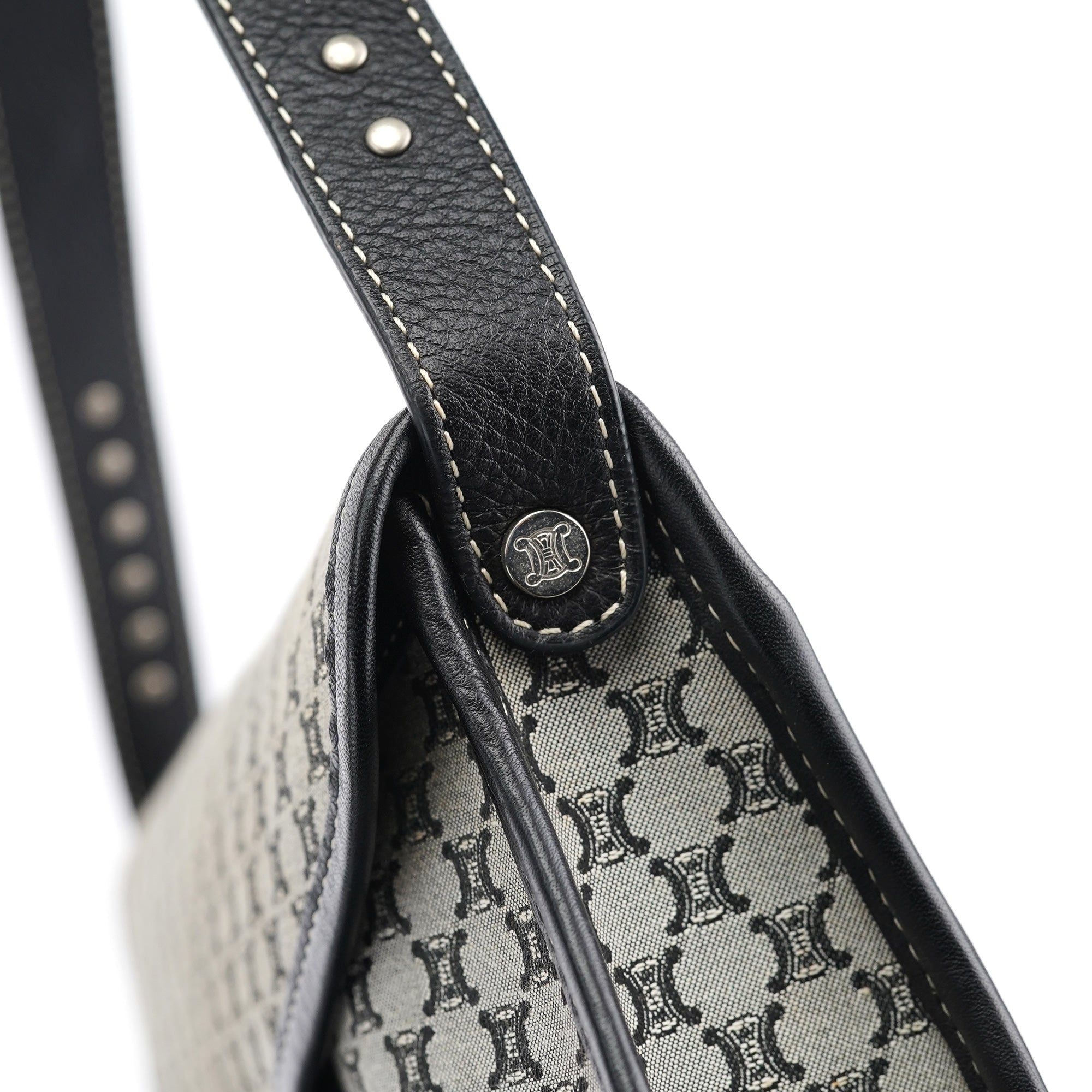 Beige Macadam Monogram Shoulder Bag