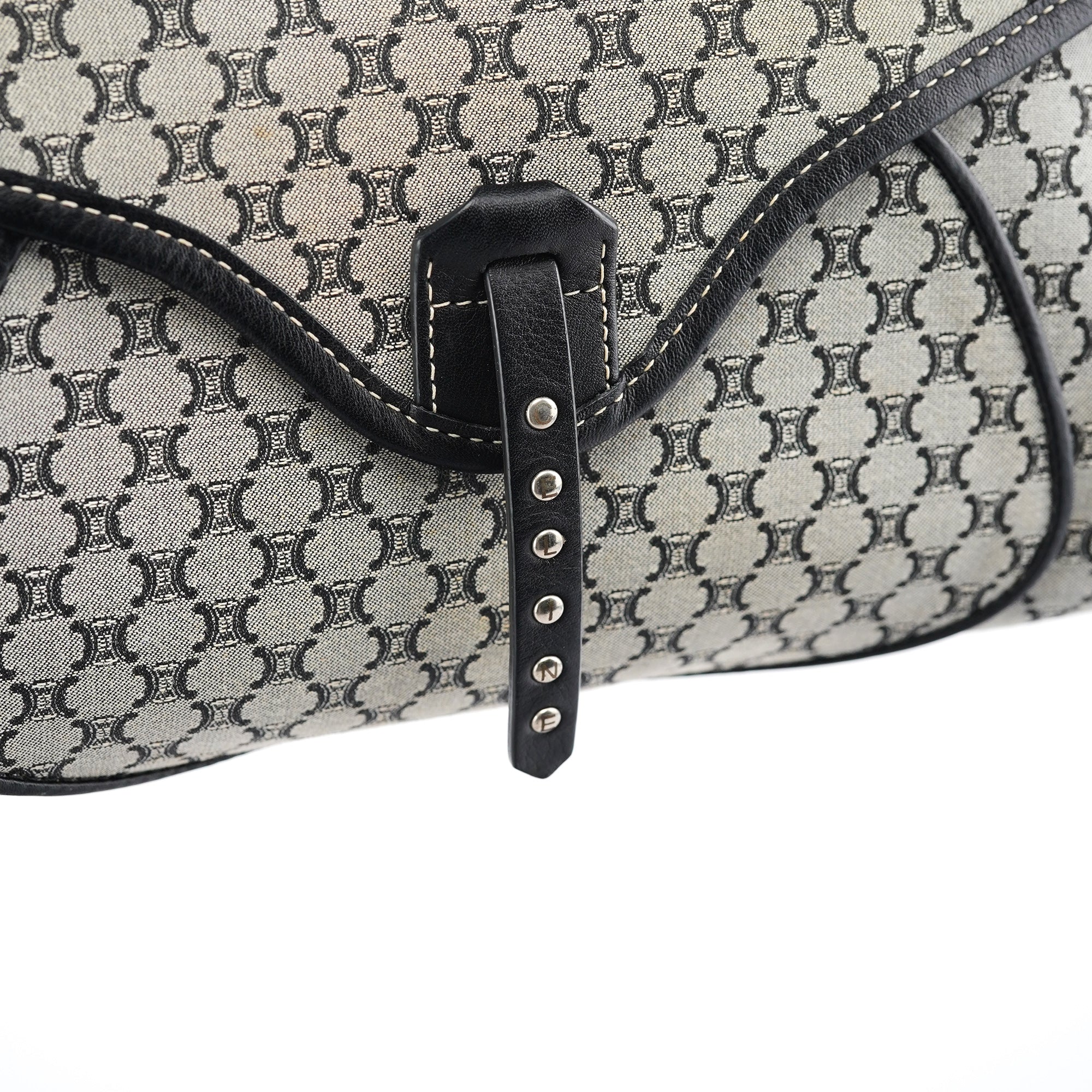 Beige Macadam Monogram Shoulder Bag