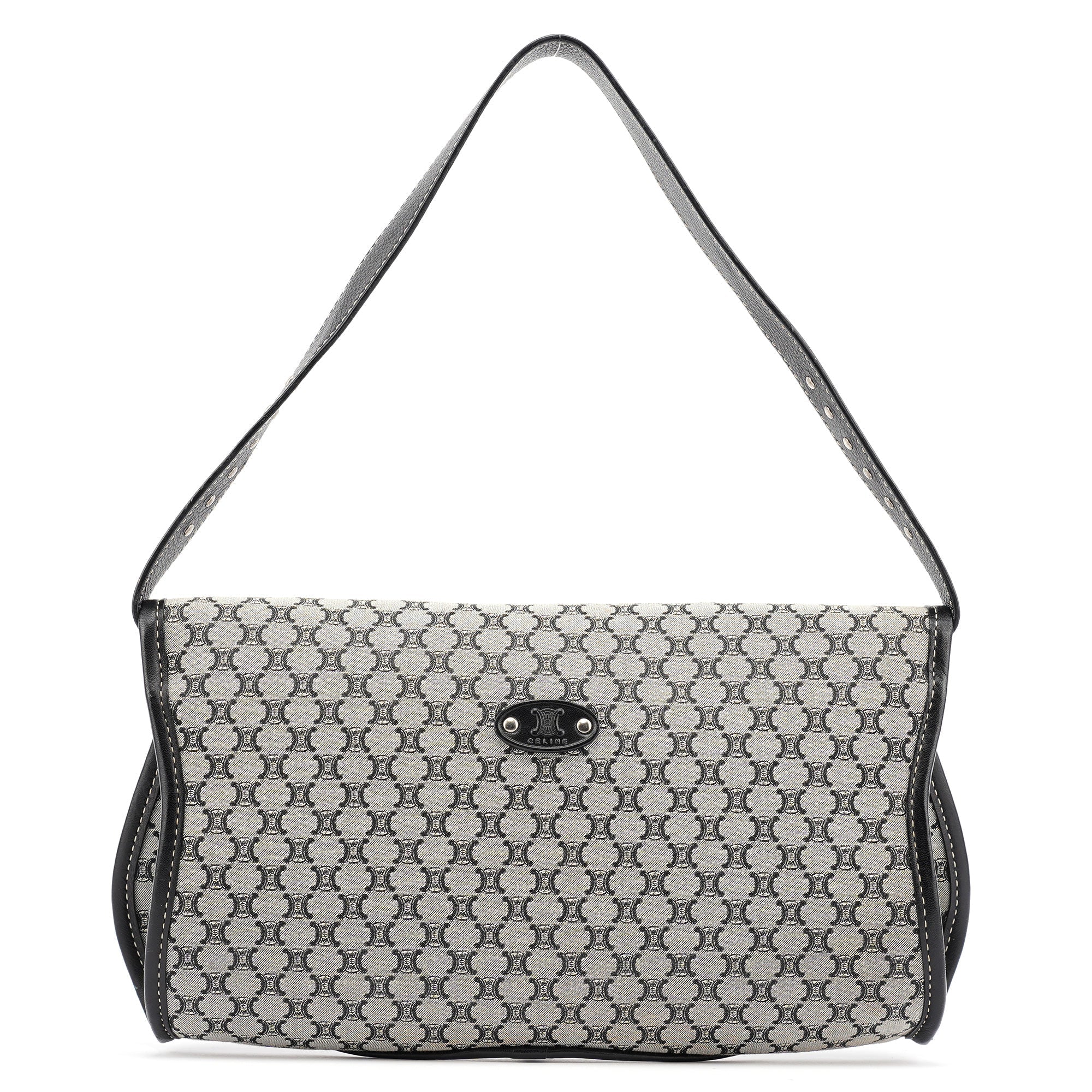 Beige Macadam Monogram Shoulder Bag