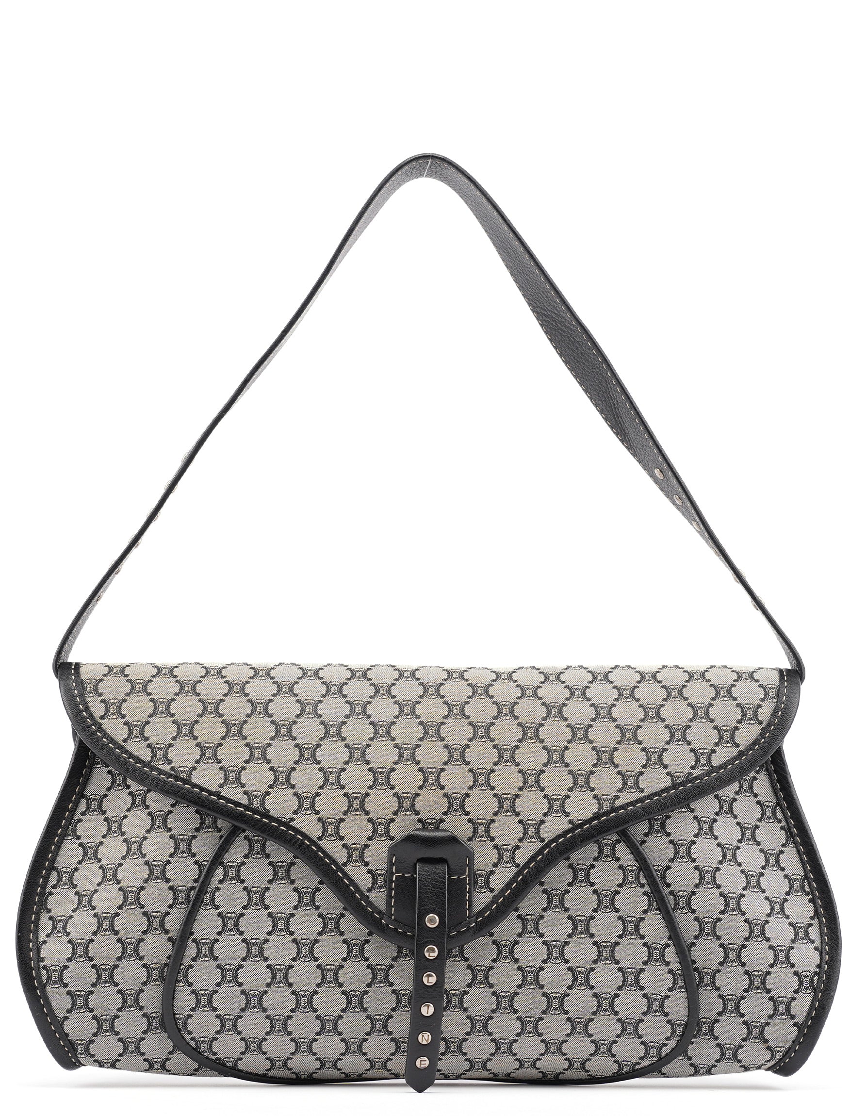 Beige Macadam Monogram Shoulder Bag