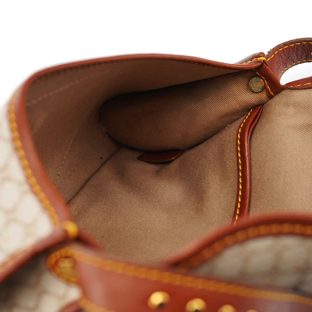 Beige Macadam Shoulder Bag