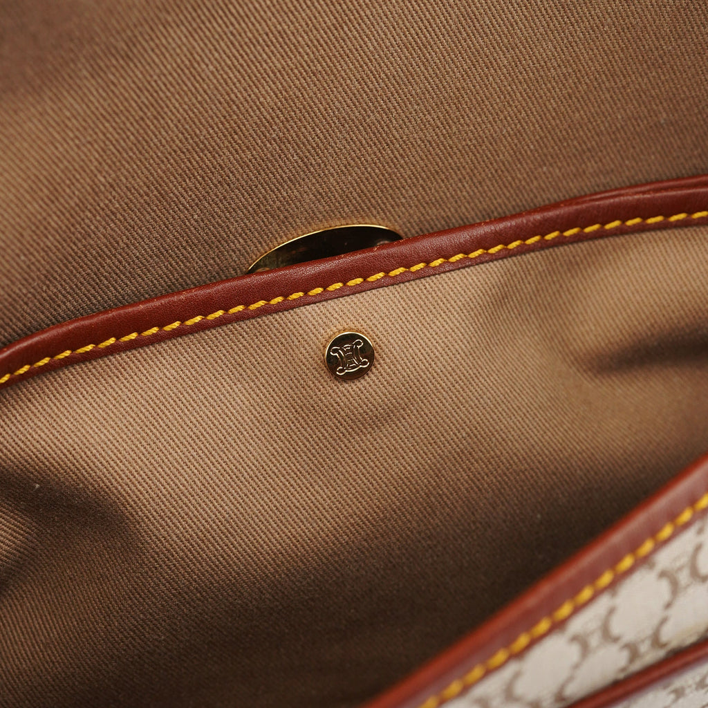Beige Macadam Shoulder Bag