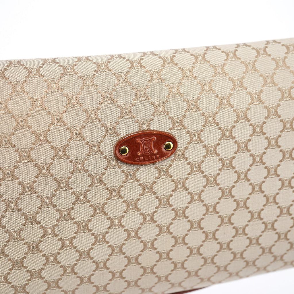 Beige Macadam Shoulder Bag