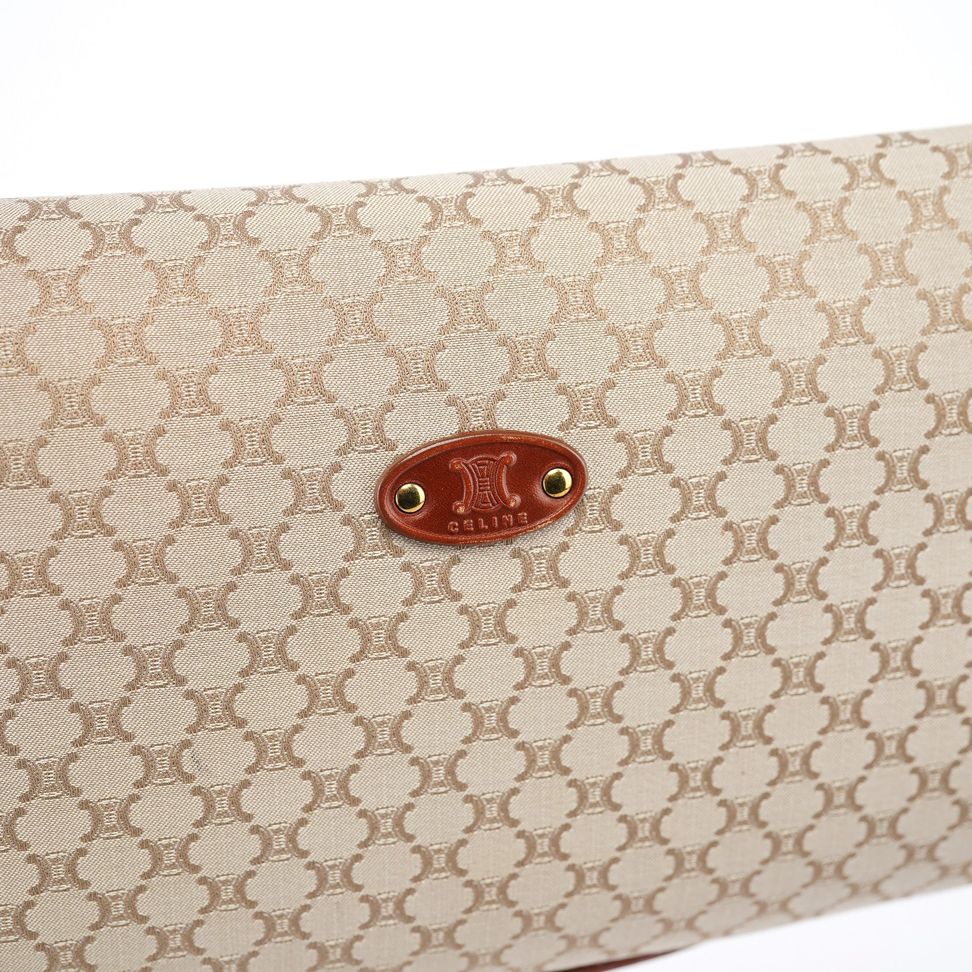 Beige Macadam Shoulder Bag