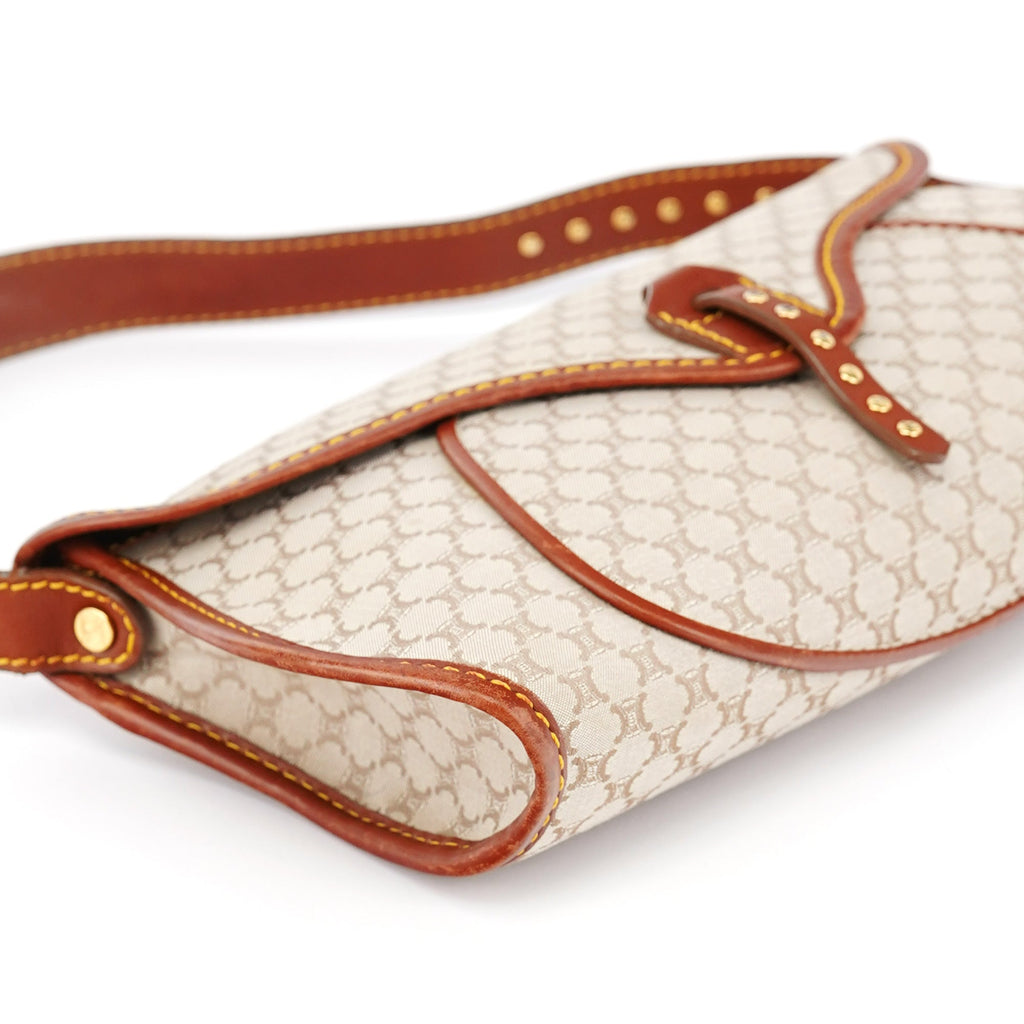 Beige Macadam Shoulder Bag