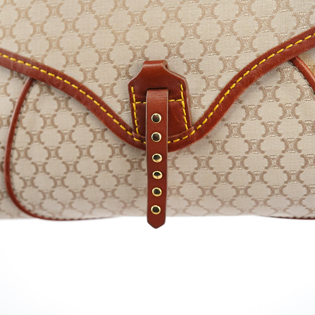Beige Macadam Shoulder Bag