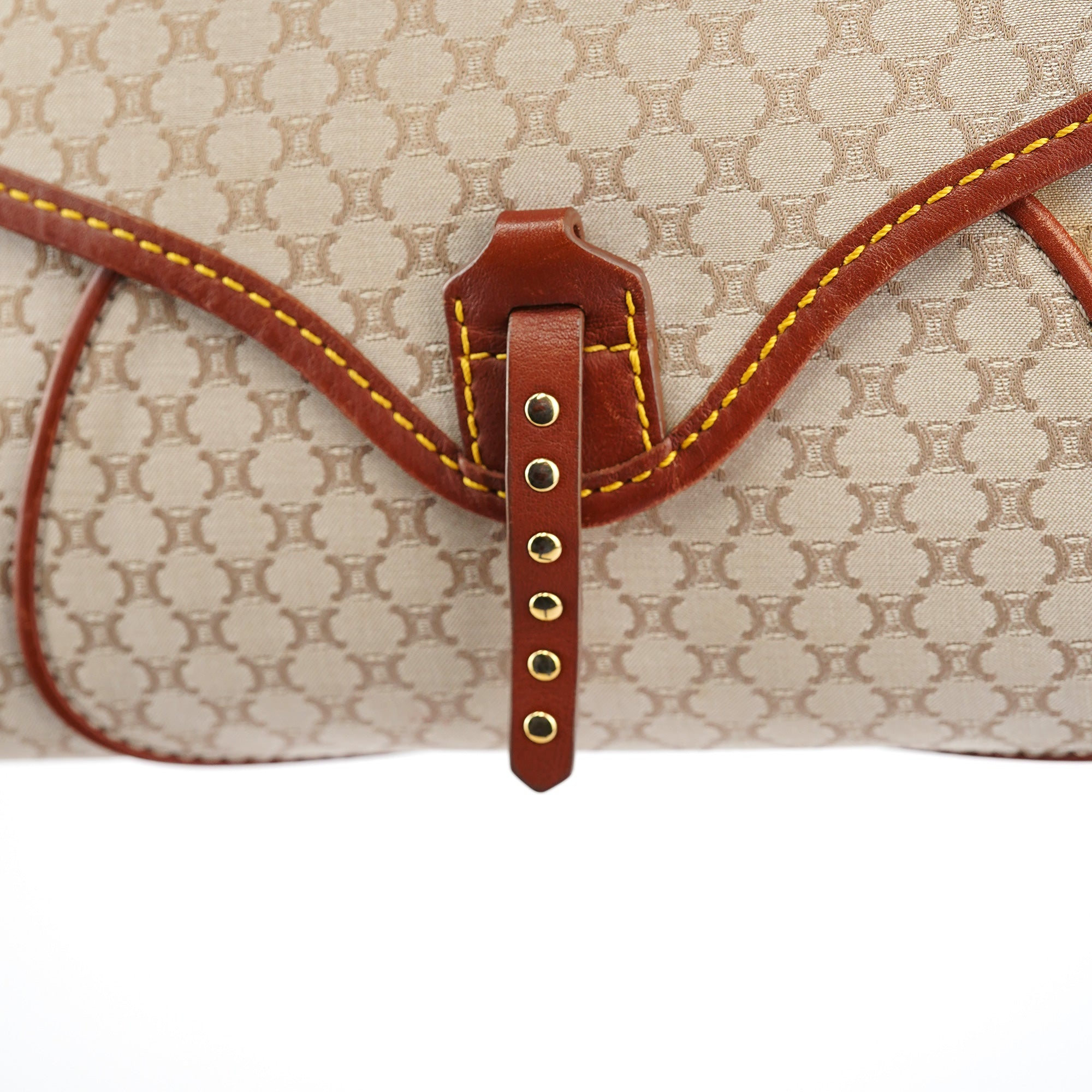 Beige Macadam Shoulder Bag