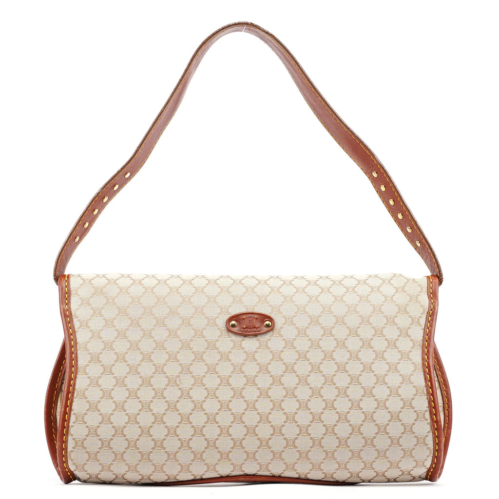 Beige Macadam Shoulder Bag
