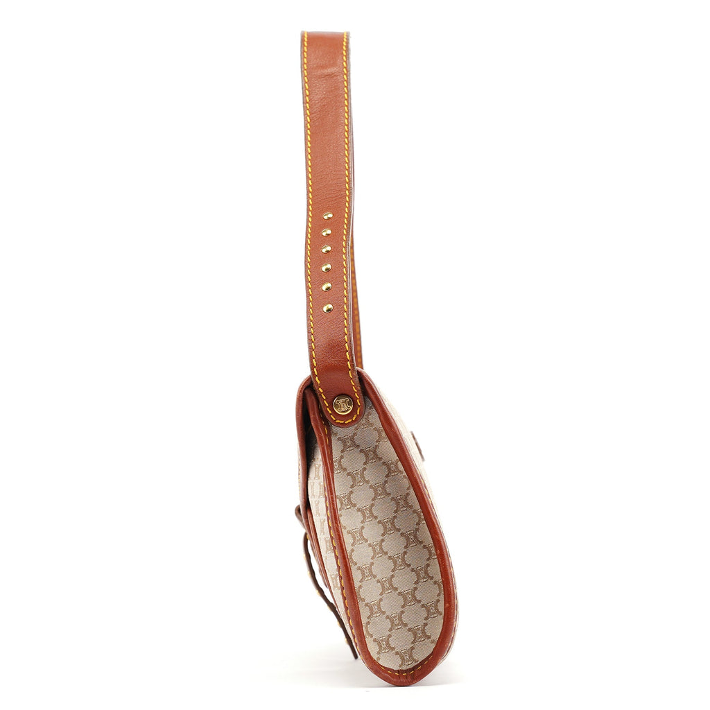 Beige Macadam Shoulder Bag