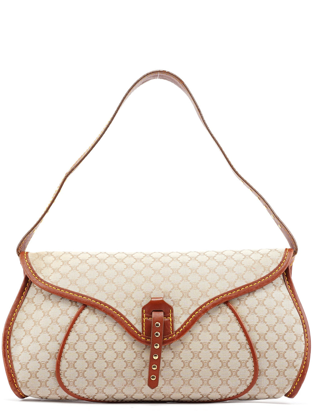 Beige Macadam Shoulder Bag