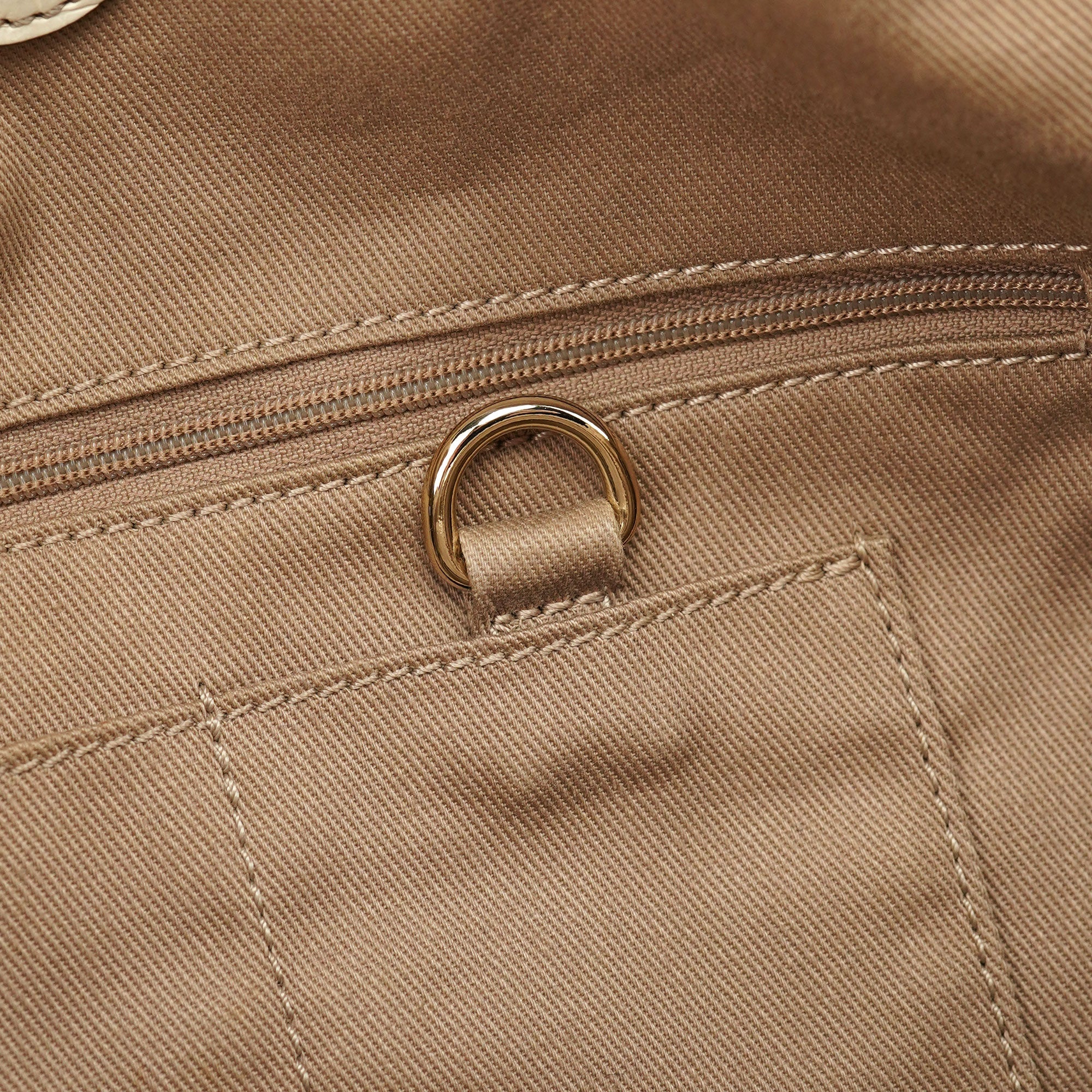 Beige Bittersweet Triomphe Hobo Bag