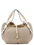 Beige Bittersweet Triomphe Hobo Bag