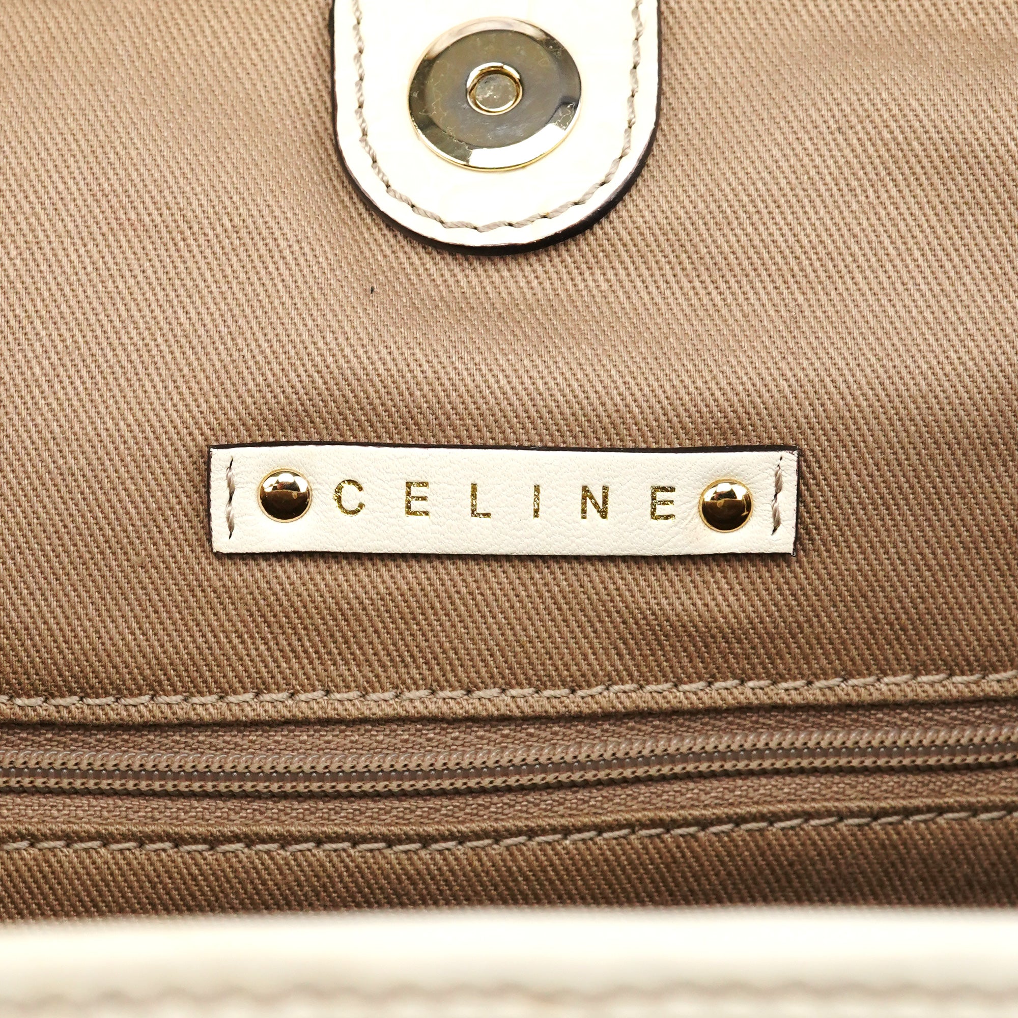 Beige Triomphe Monogram Tote Bag
