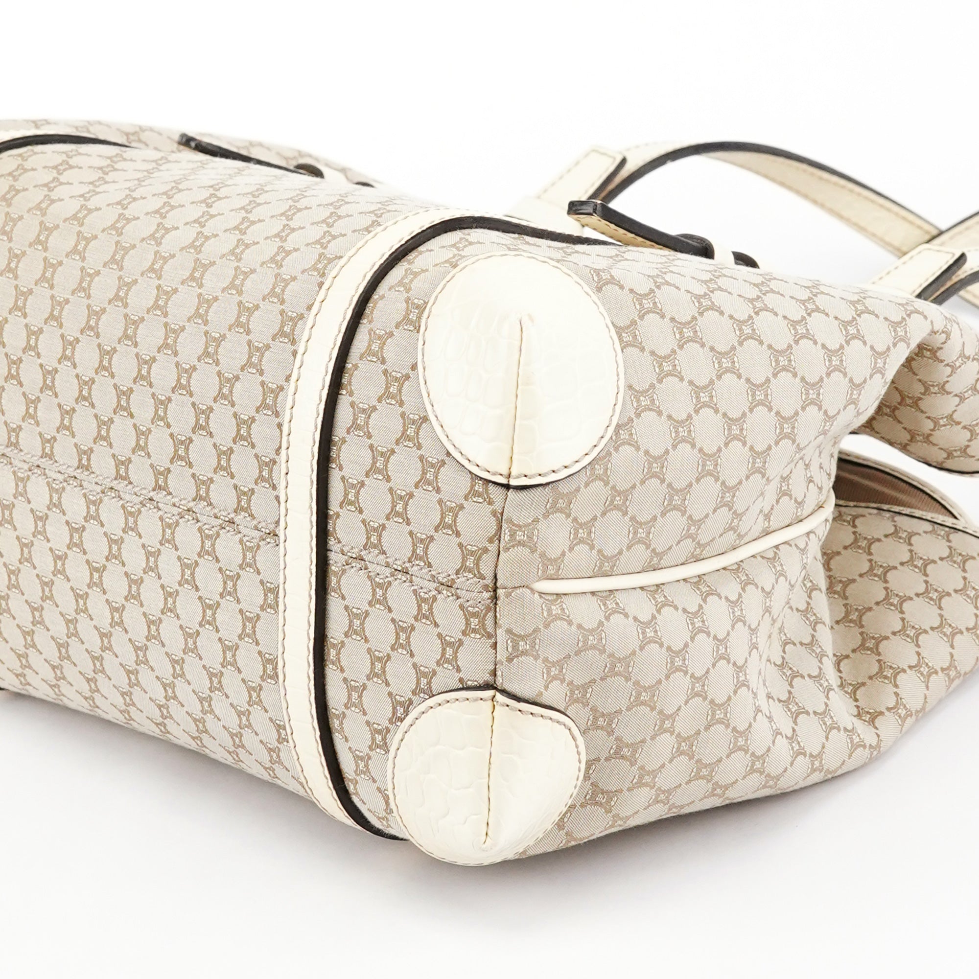Beige Triomphe Monogram Tote Bag
