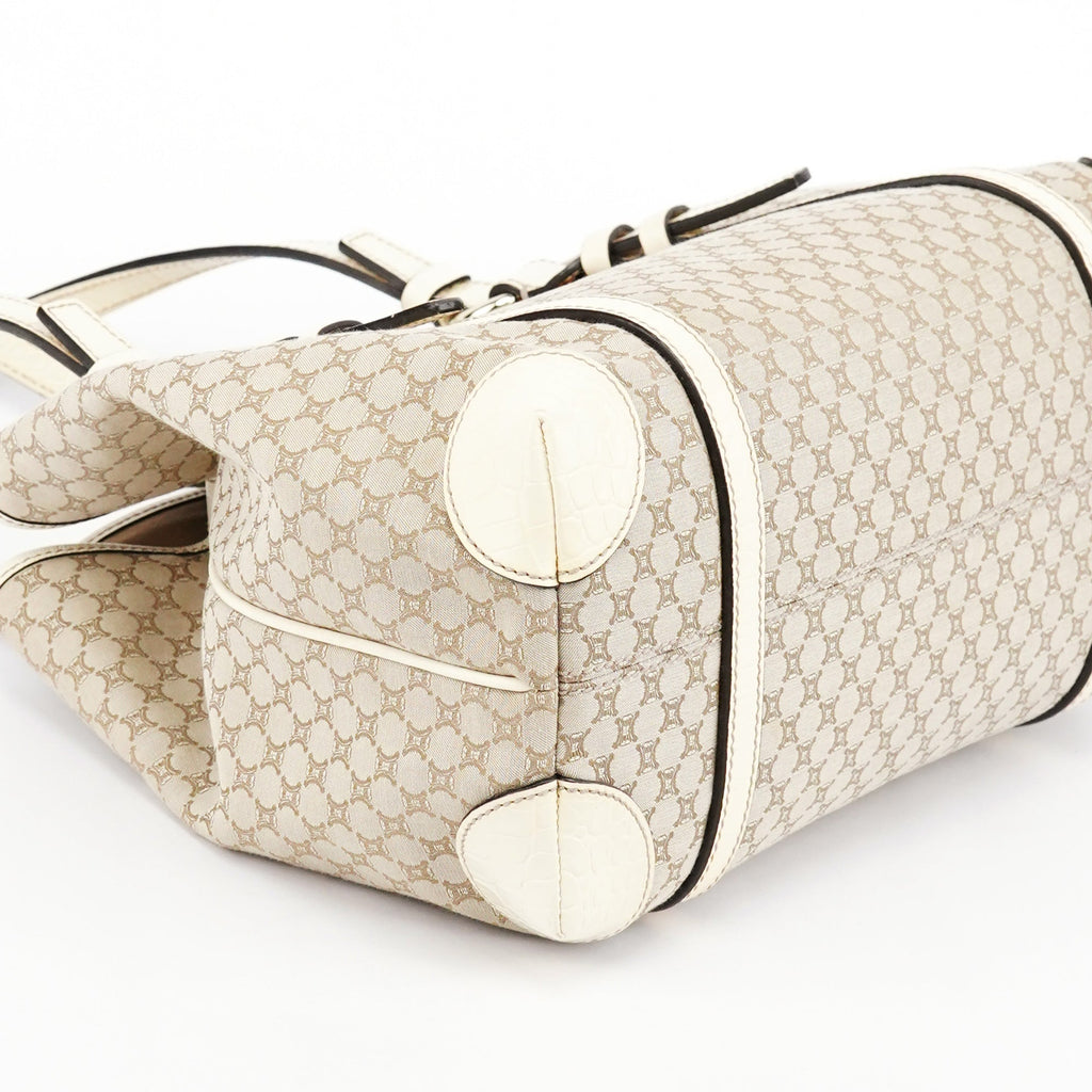 Beige Triomphe Monogram Tote Bag