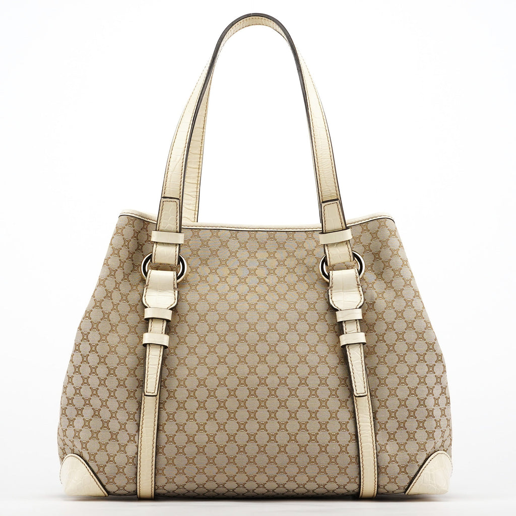 Beige Triomphe Monogram Tote Bag