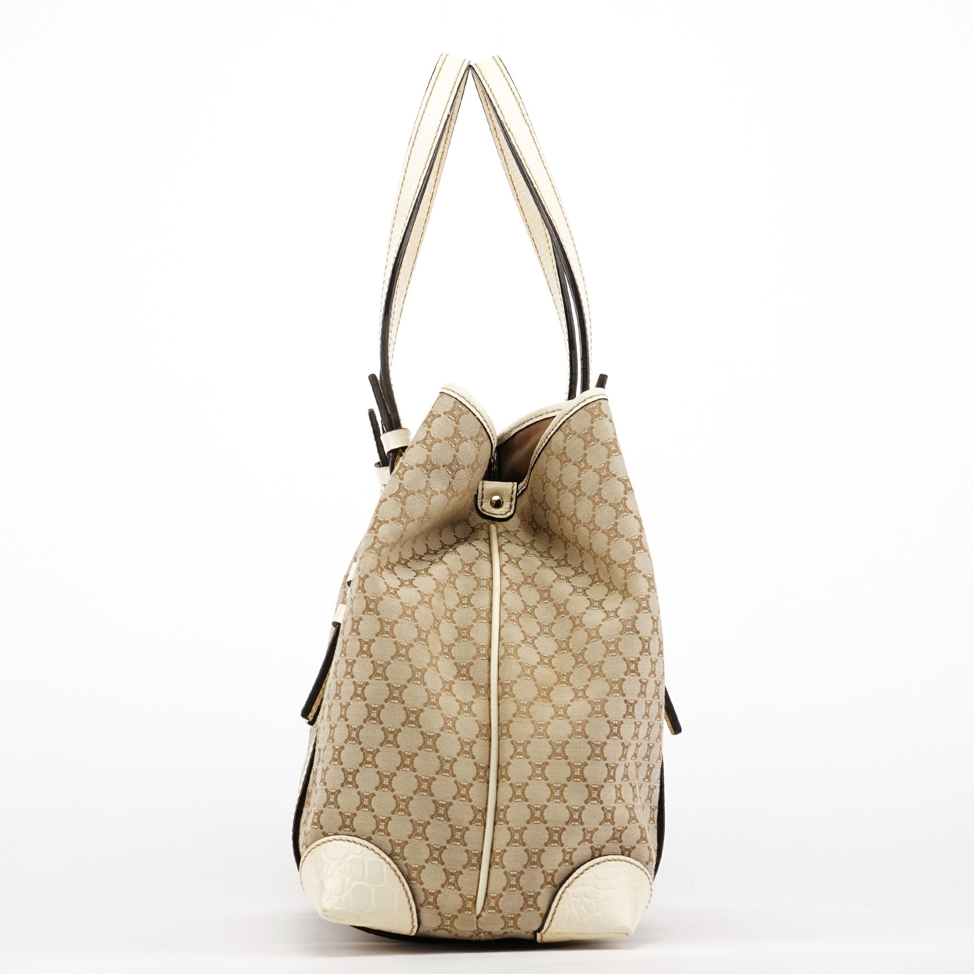 Beige Triomphe Monogram Tote Bag