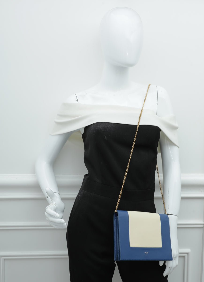 Celine Bicolor Frame Wallet on Chain