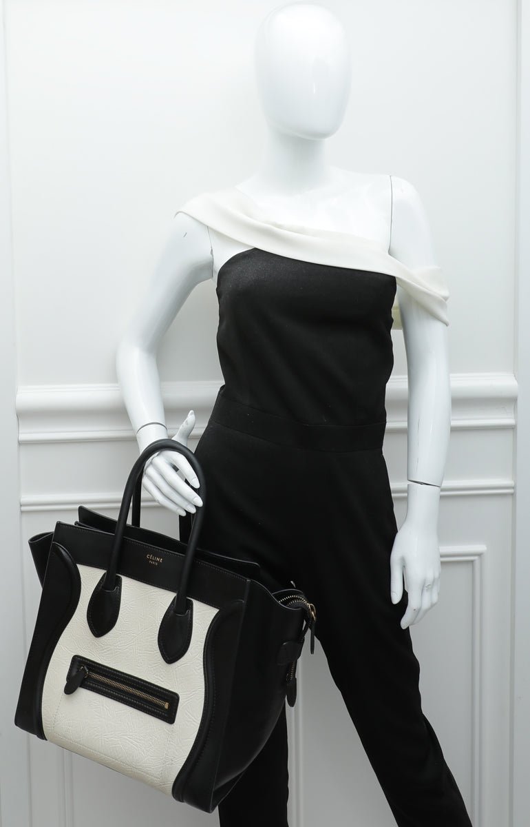Celine Bicolor Mini Luggage Bag