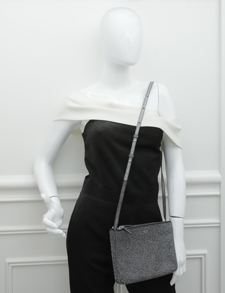 Celine Bicolor Trio Small Shoulder Bag