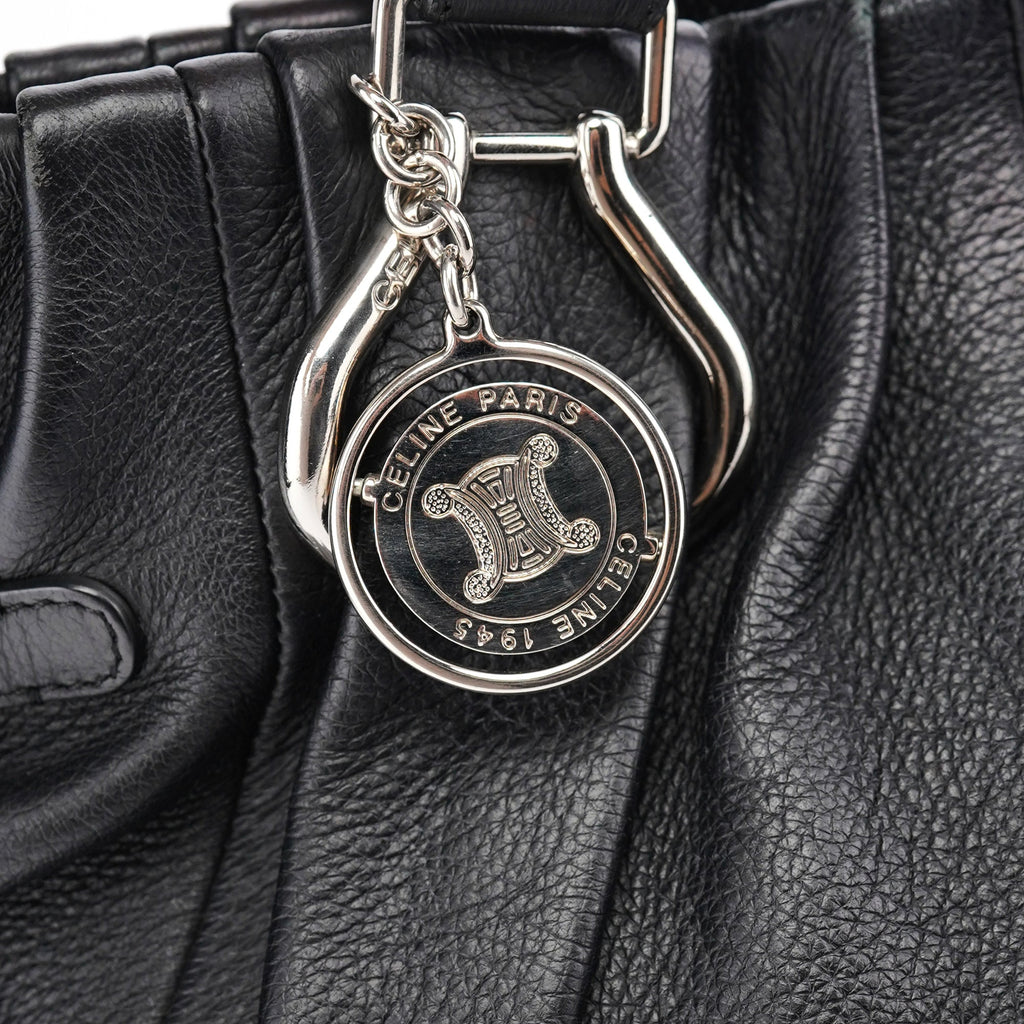 Black Calfskin 2-Way Tote Bag