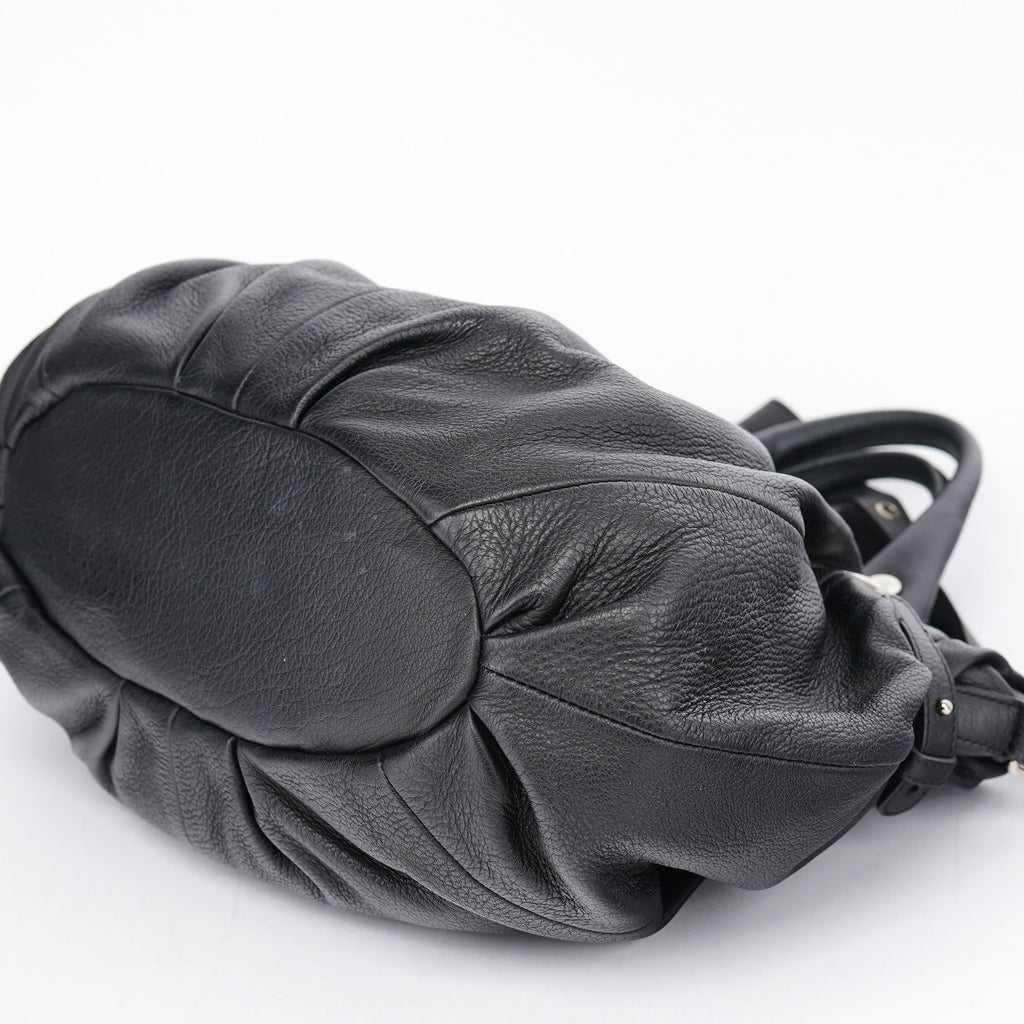 Black Calfskin 2-Way Tote Bag