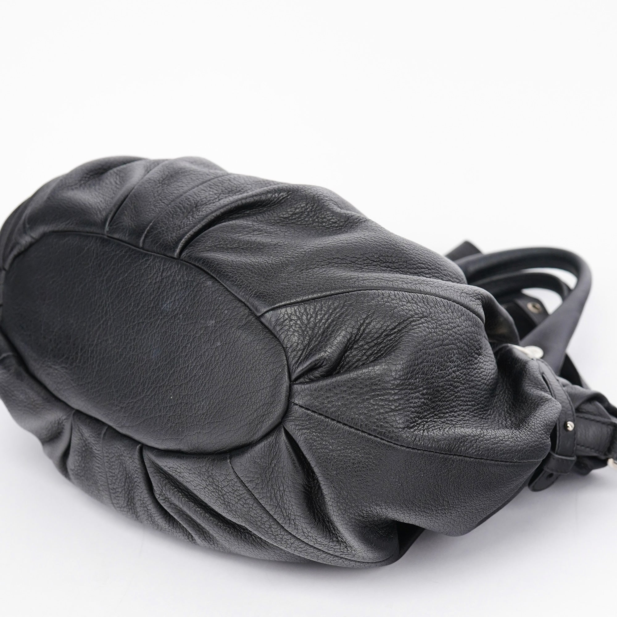 Black Calfskin 2-Way Tote Bag