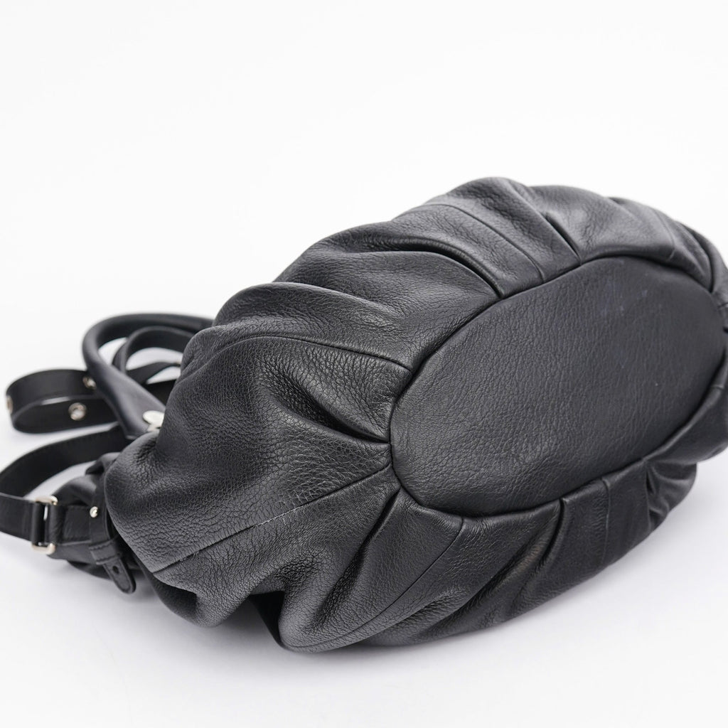 Black Calfskin 2-Way Tote Bag