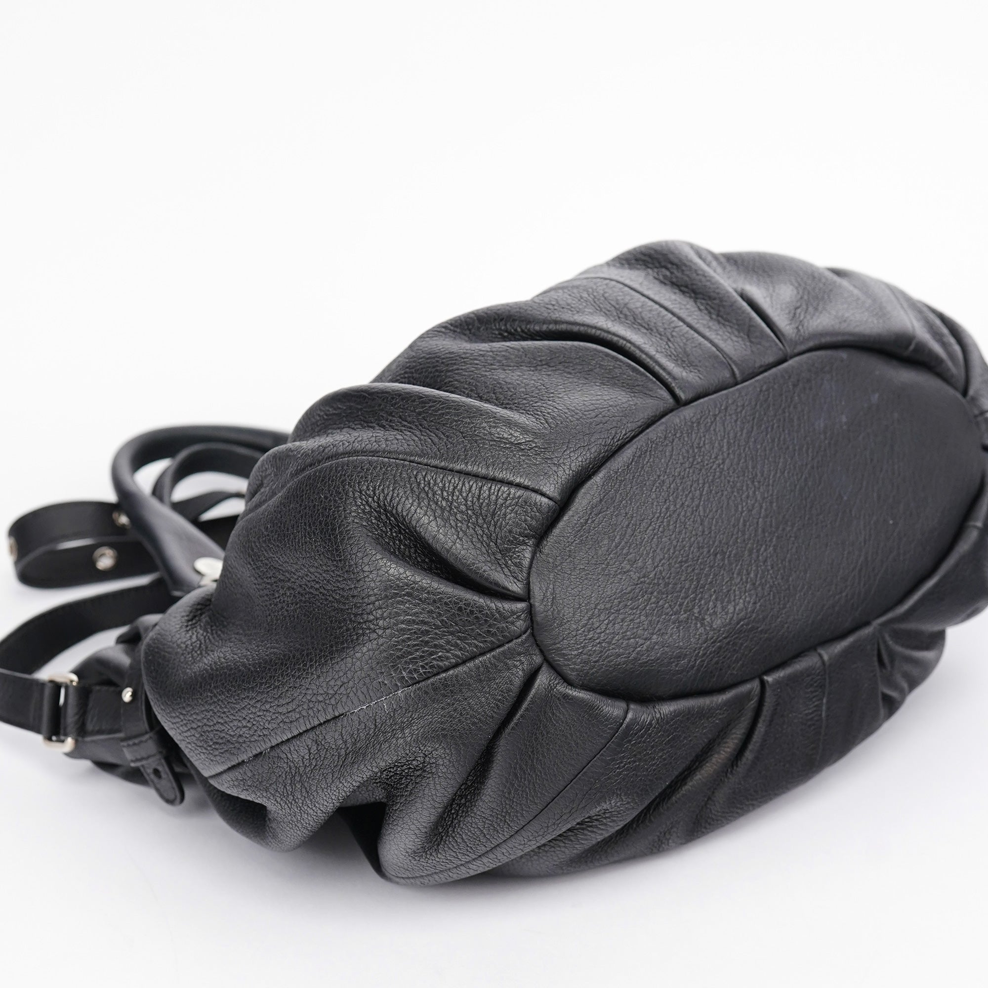Black Calfskin 2-Way Tote Bag