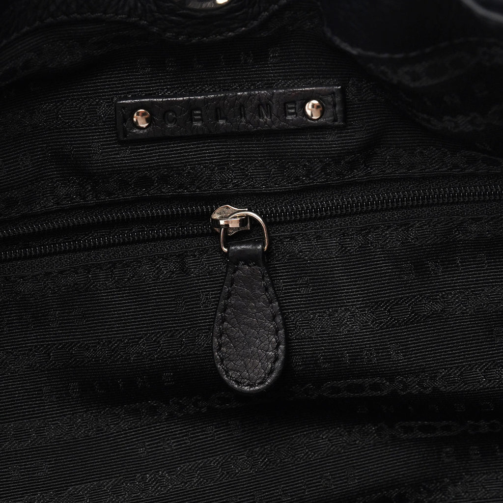 Black Calfskin 2-Way Tote Bag