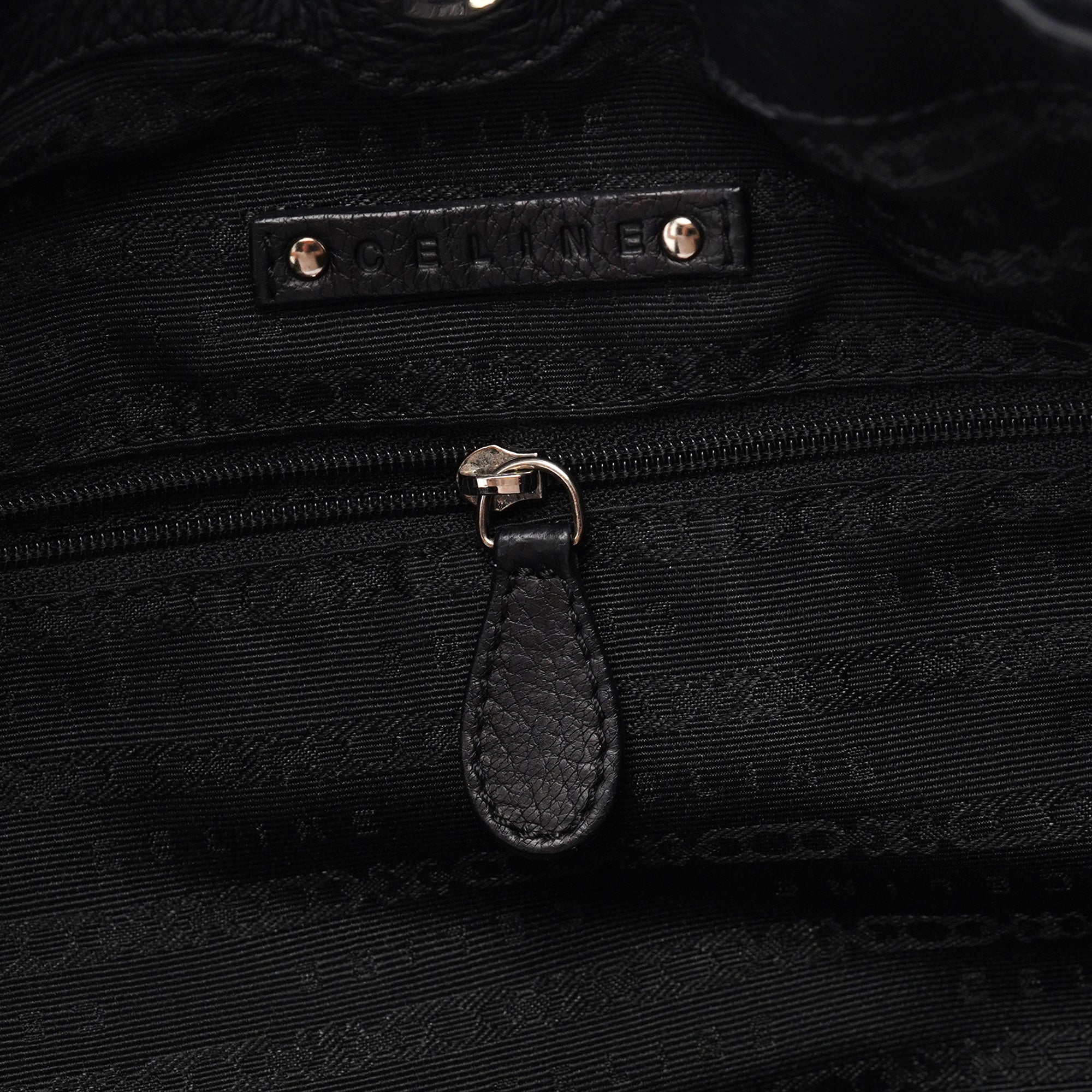 Black Calfskin 2-Way Tote Bag