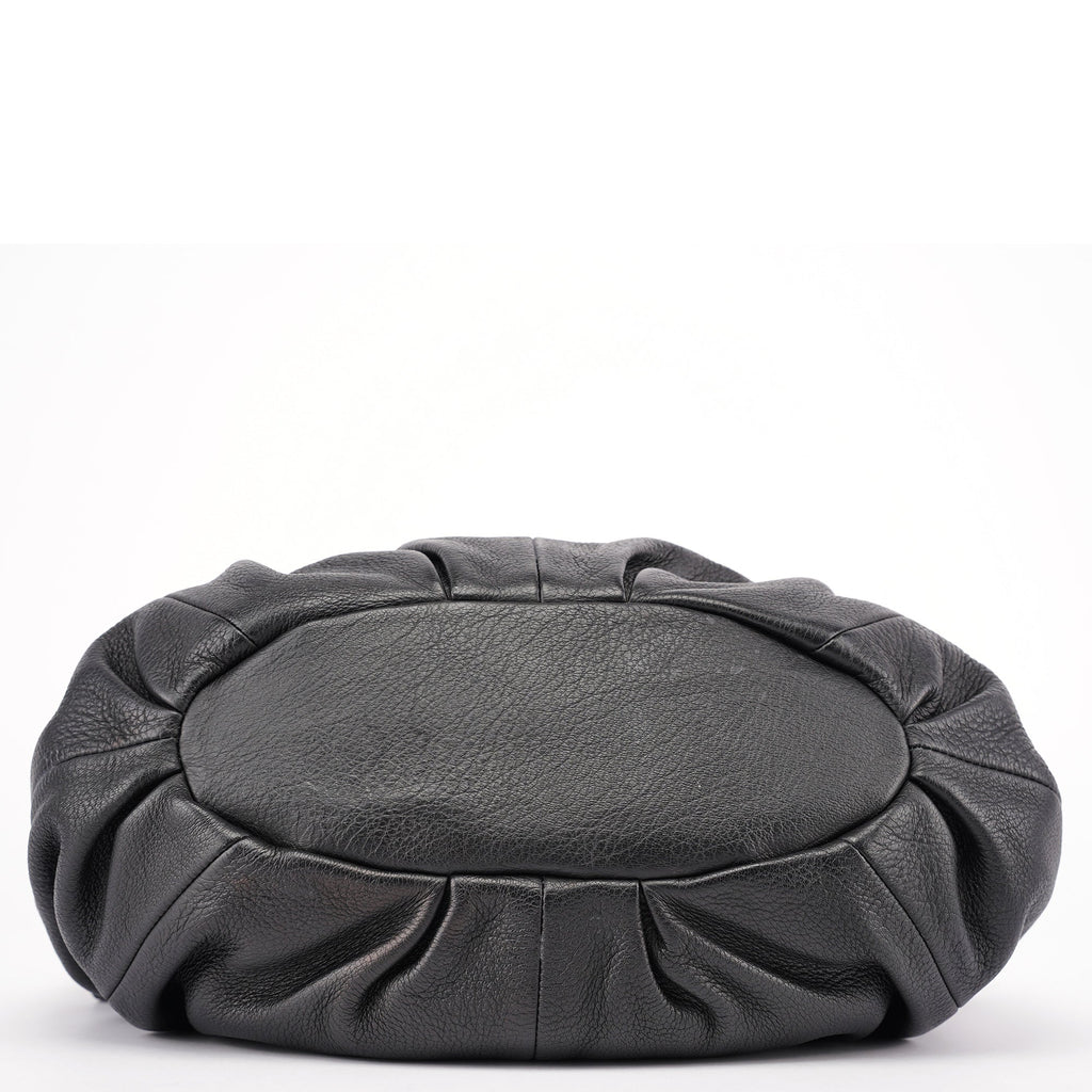 Black Calfskin 2-Way Tote Bag