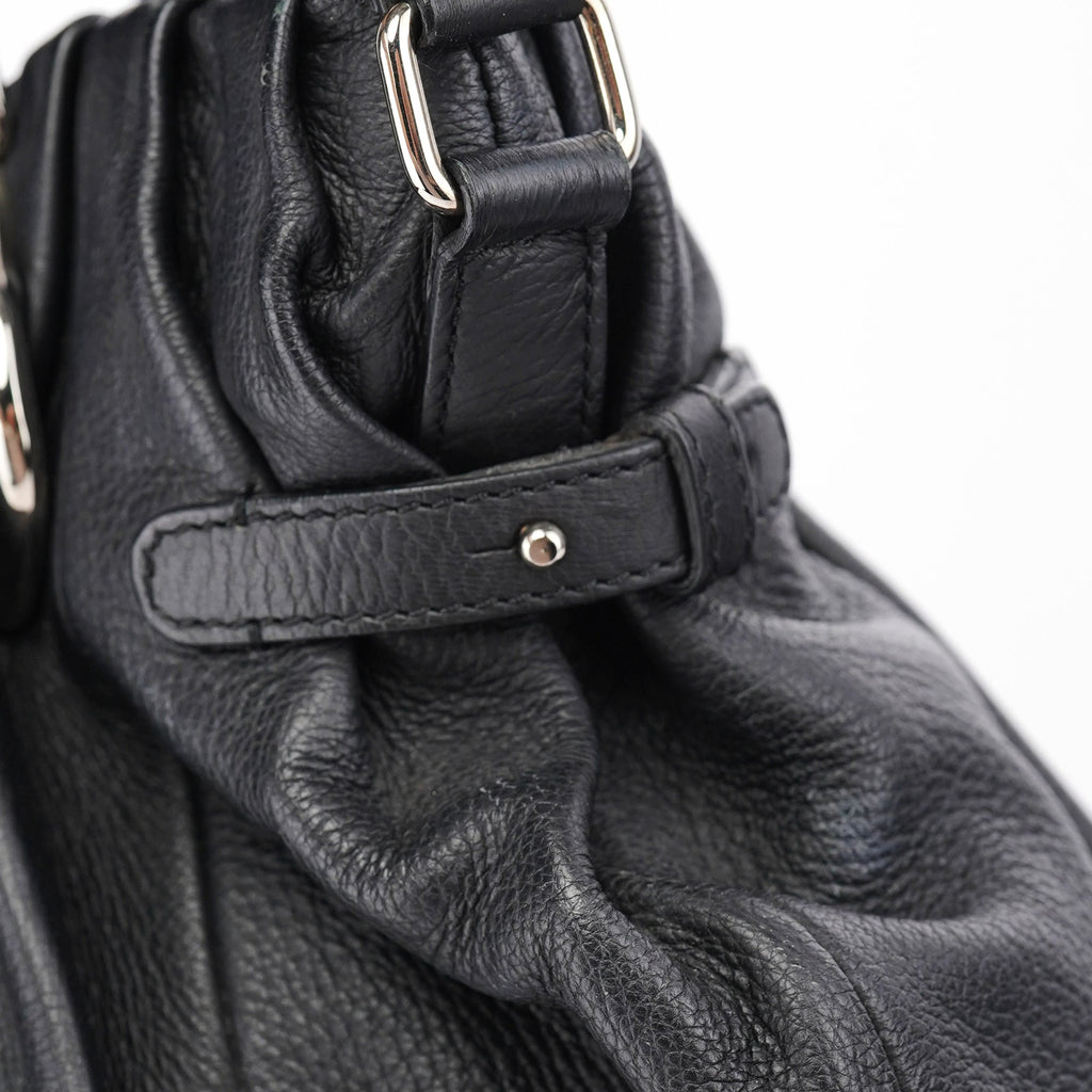 Black Calfskin 2-Way Tote Bag
