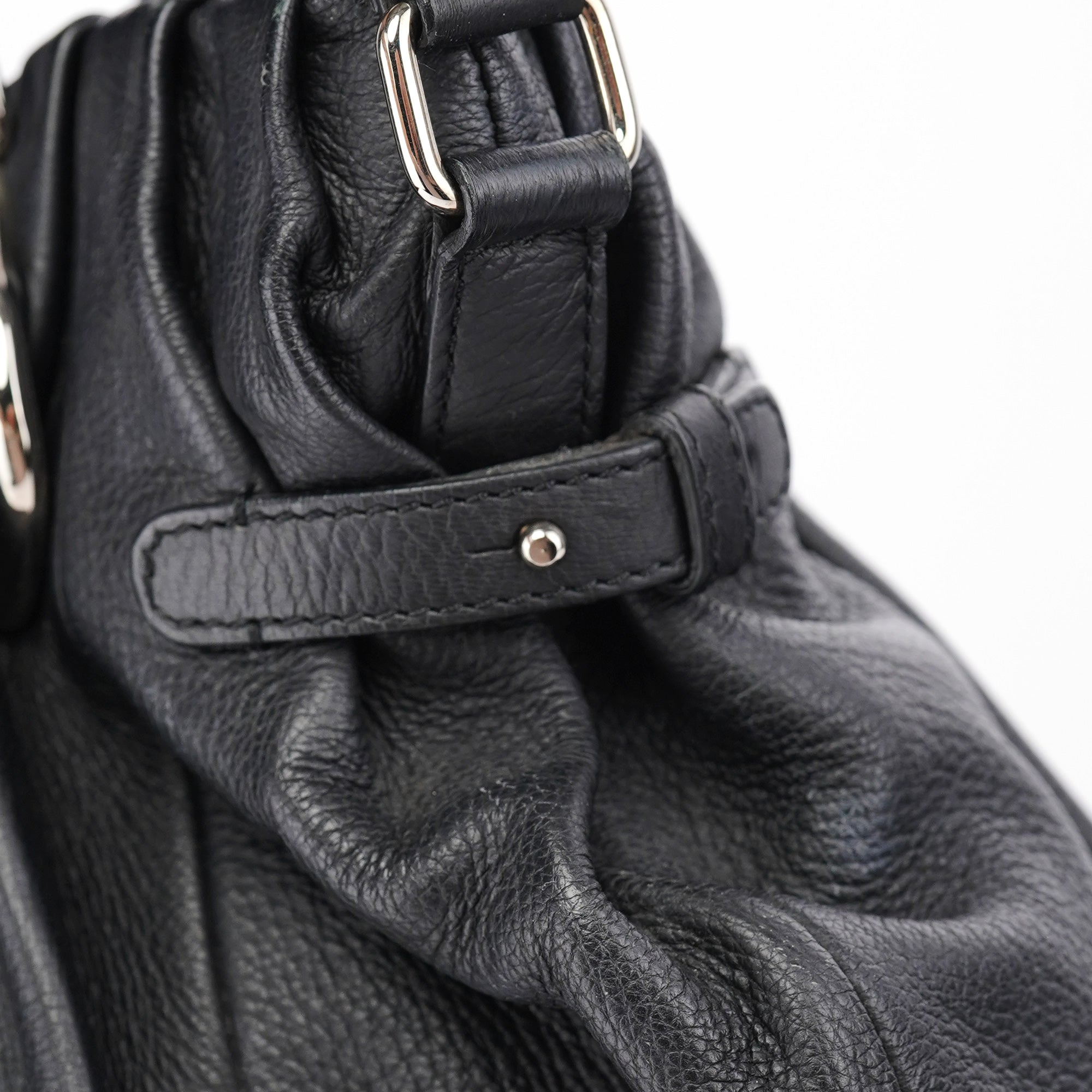 Black Calfskin 2-Way Tote Bag