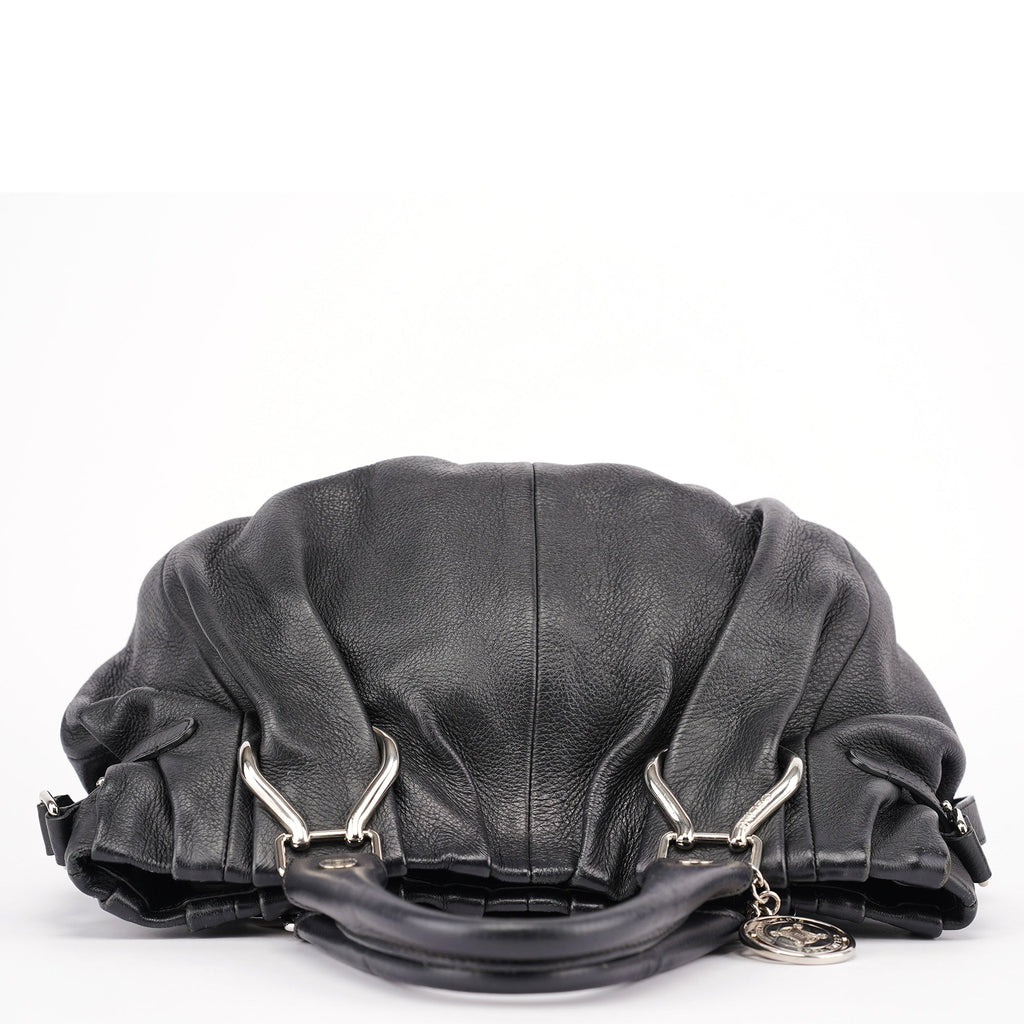 Black Calfskin 2-Way Tote Bag