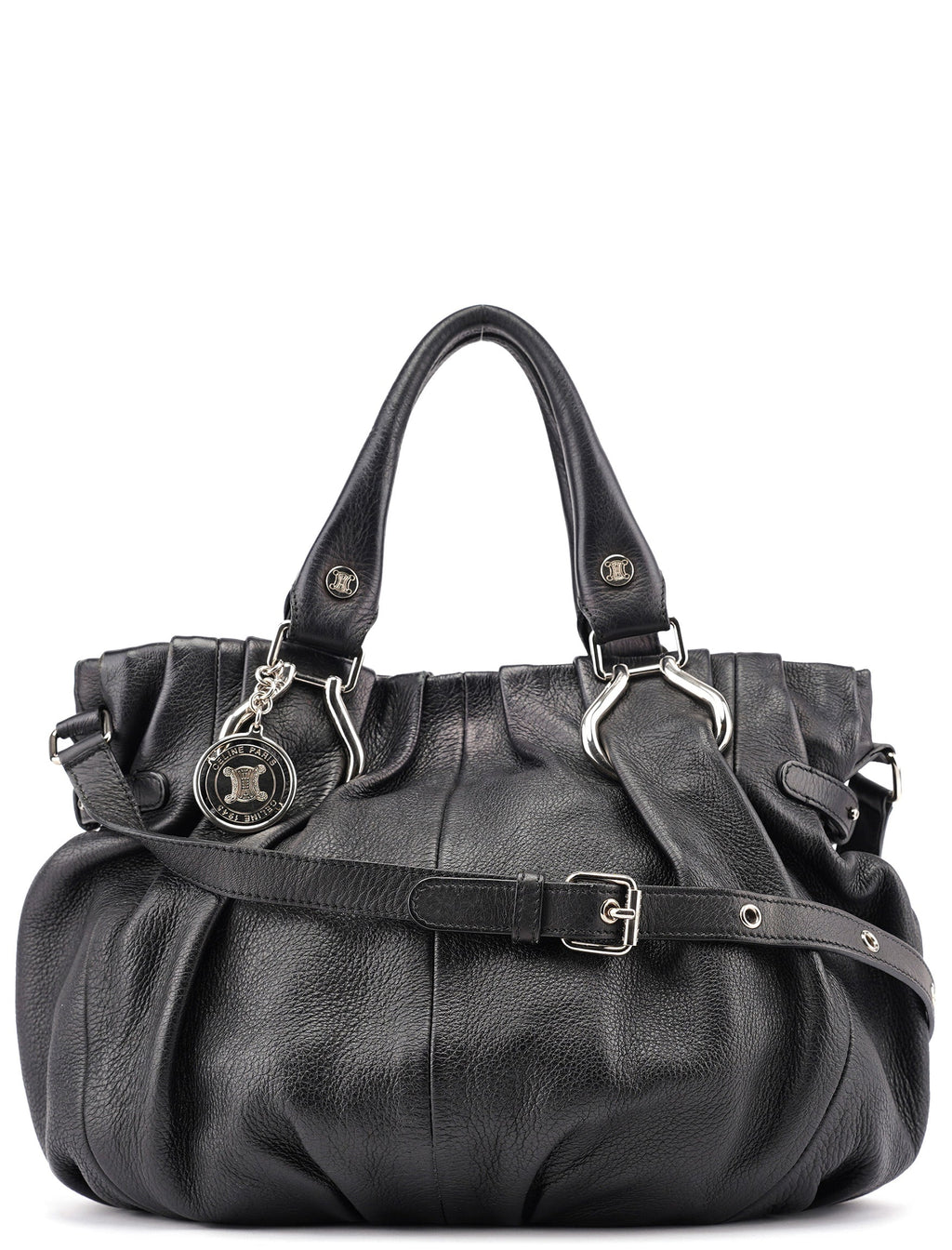 Black Calfskin 2-Way Tote Bag